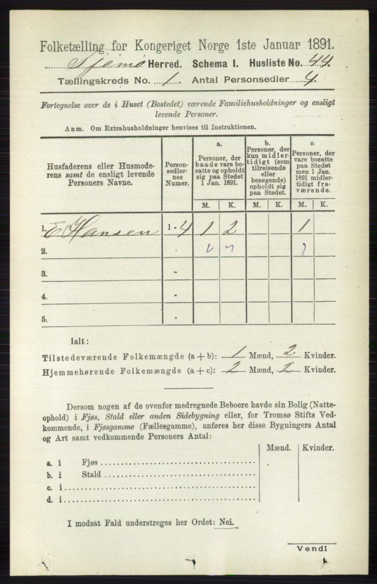 RA, 1891 census for 0723 Tjøme, 1891, p. 71