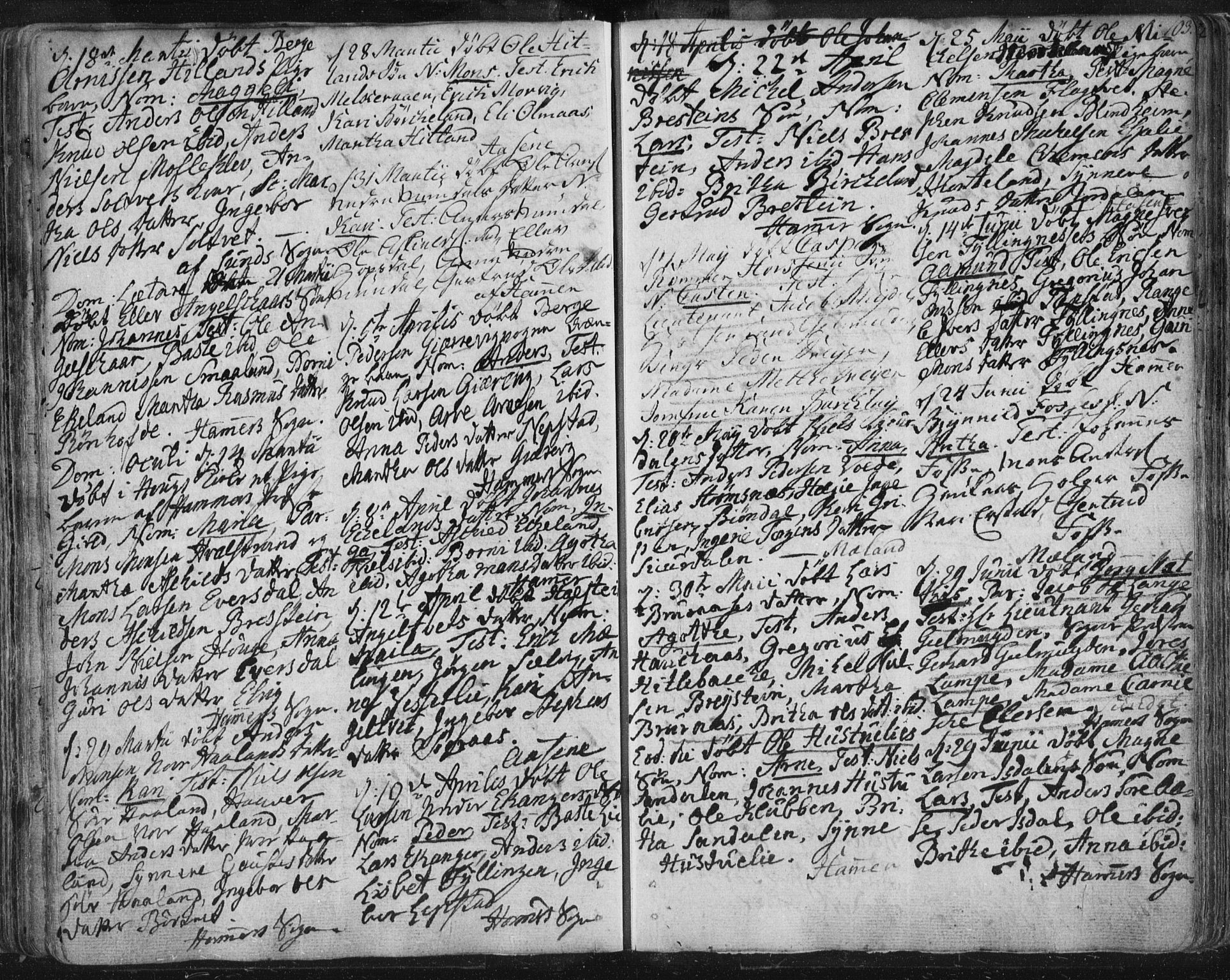 Hamre sokneprestembete, AV/SAB-A-75501/H/Ha/Haa/Haaa/L0008: Parish register (official) no. A 8, 1778-1804, p. 103