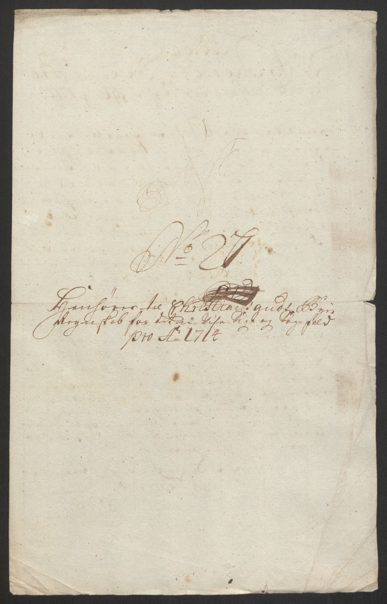 Rentekammeret inntil 1814, Reviderte regnskaper, Byregnskaper, RA/EA-4066/R/Rm/L0285: [M18] Sikt og sakefall, 1681-1718, p. 435