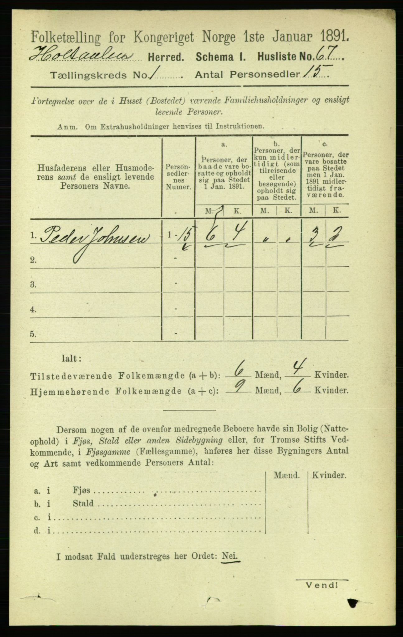 RA, 1891 census for 1645 Haltdalen, 1891, p. 82