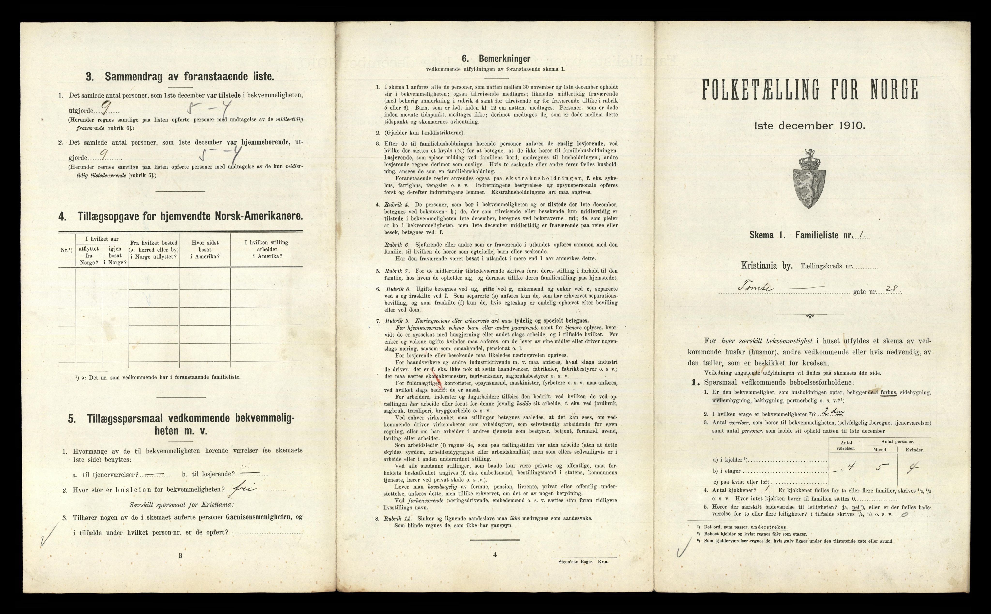 RA, 1910 census for Kristiania, 1910, p. 109249