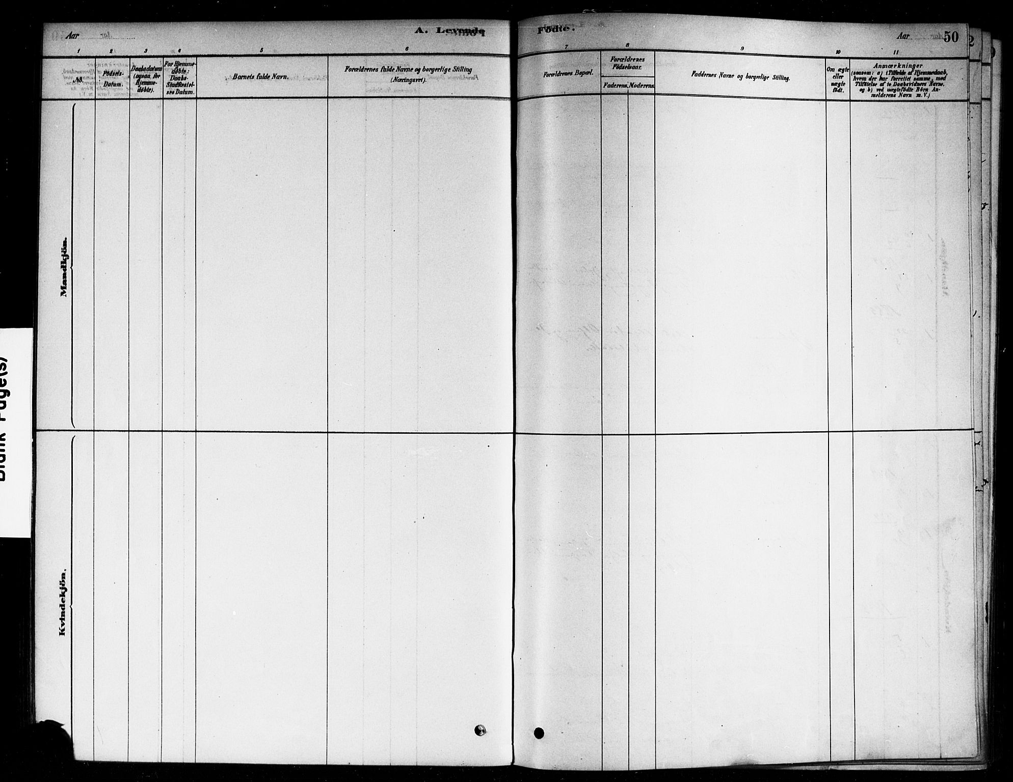 Moss prestekontor Kirkebøker, AV/SAO-A-2003/F/Fc/L0001: Parish register (official) no. III 1, 1878-1894, p. 50