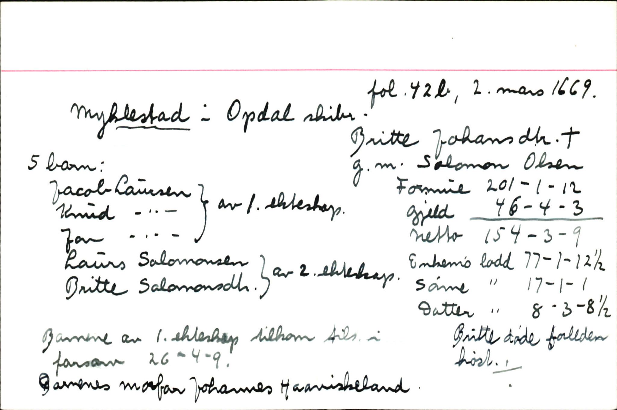 Skiftekort ved Statsarkivet i Bergen, SAB/SKIFTEKORT/004/L0001: Skifteprotokoll nr. 1-2, 1668-1699, p. 149