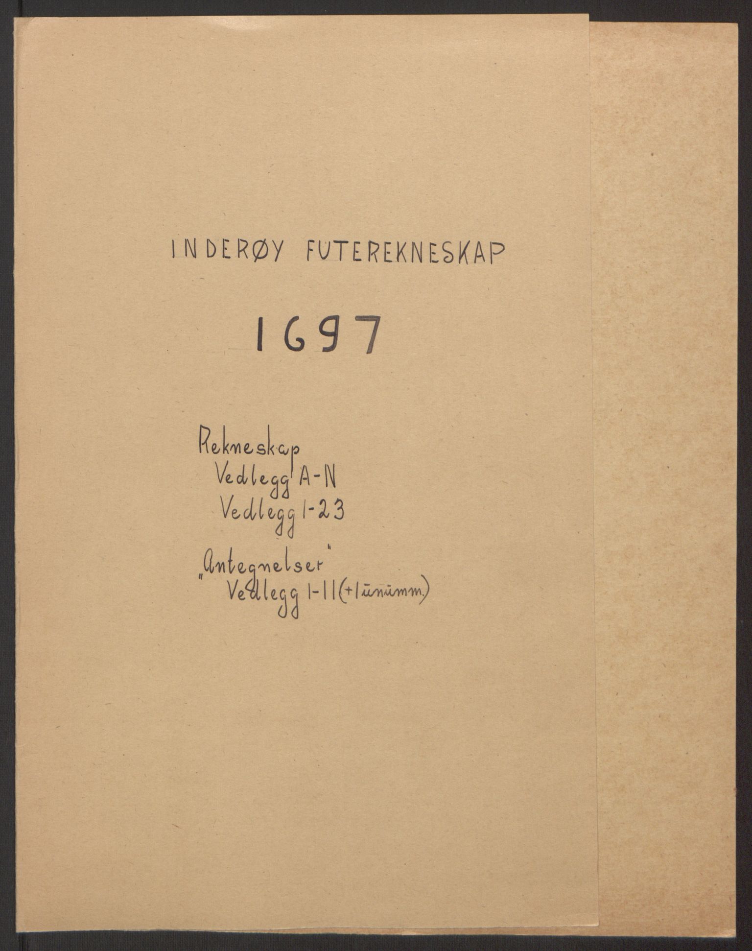 Rentekammeret inntil 1814, Reviderte regnskaper, Fogderegnskap, RA/EA-4092/R63/L4309: Fogderegnskap Inderøy, 1695-1697, p. 375