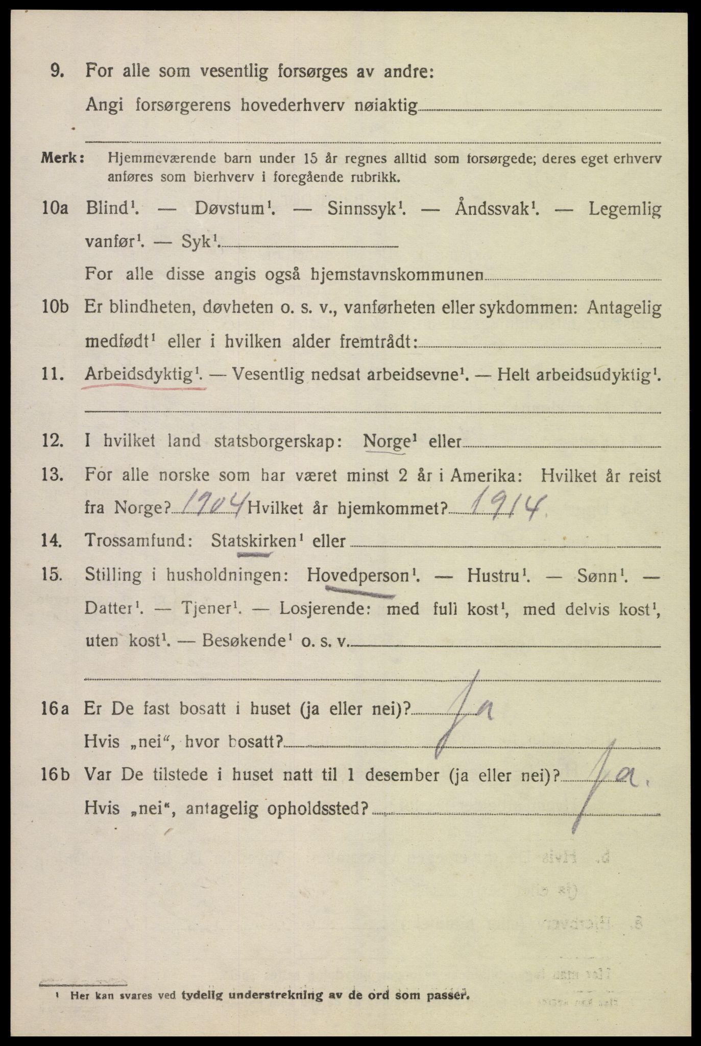 SAK, 1920 census for Åseral, 1920, p. 2017