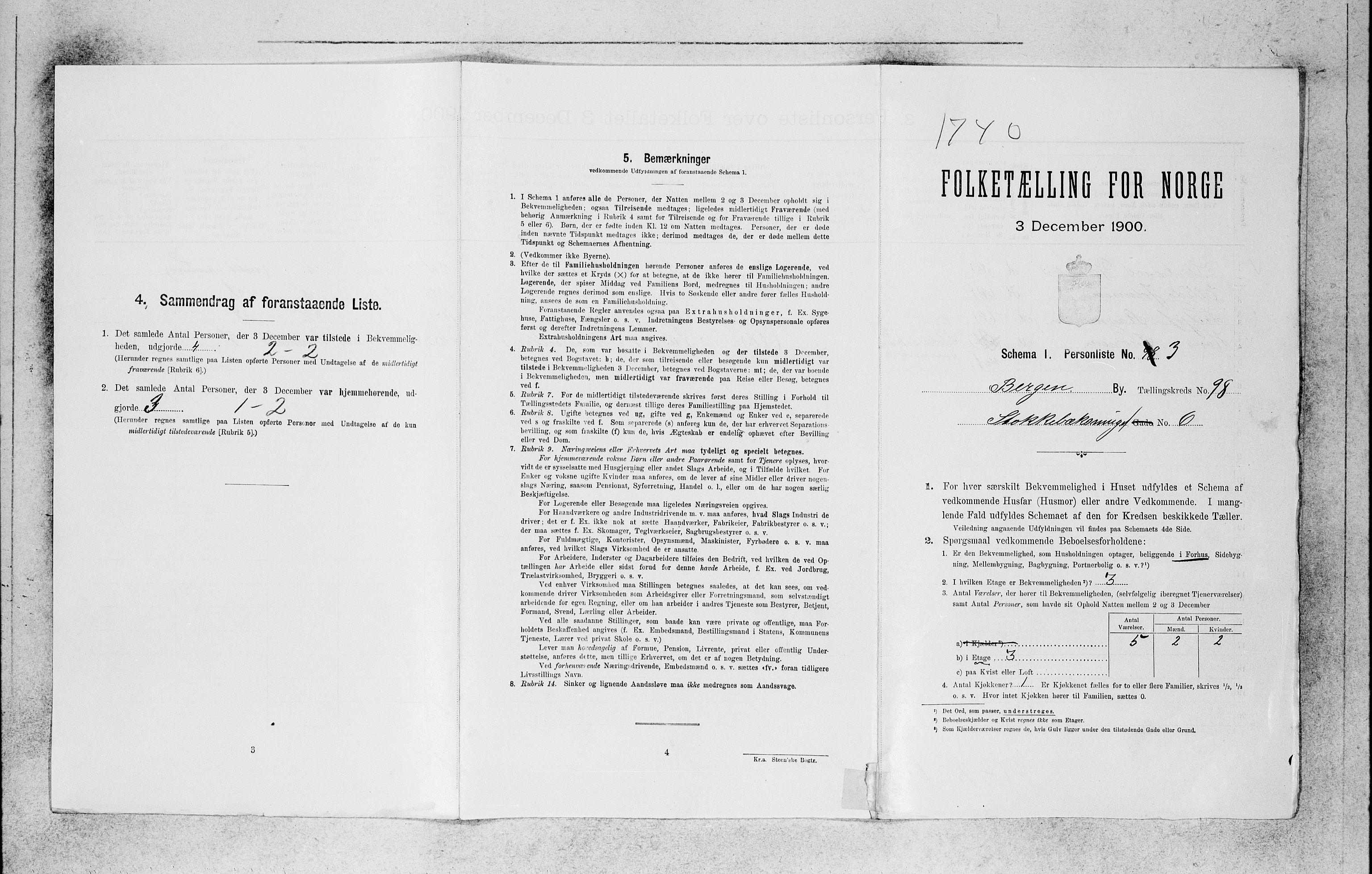 SAB, 1900 census for Bergen, 1900, p. 20721