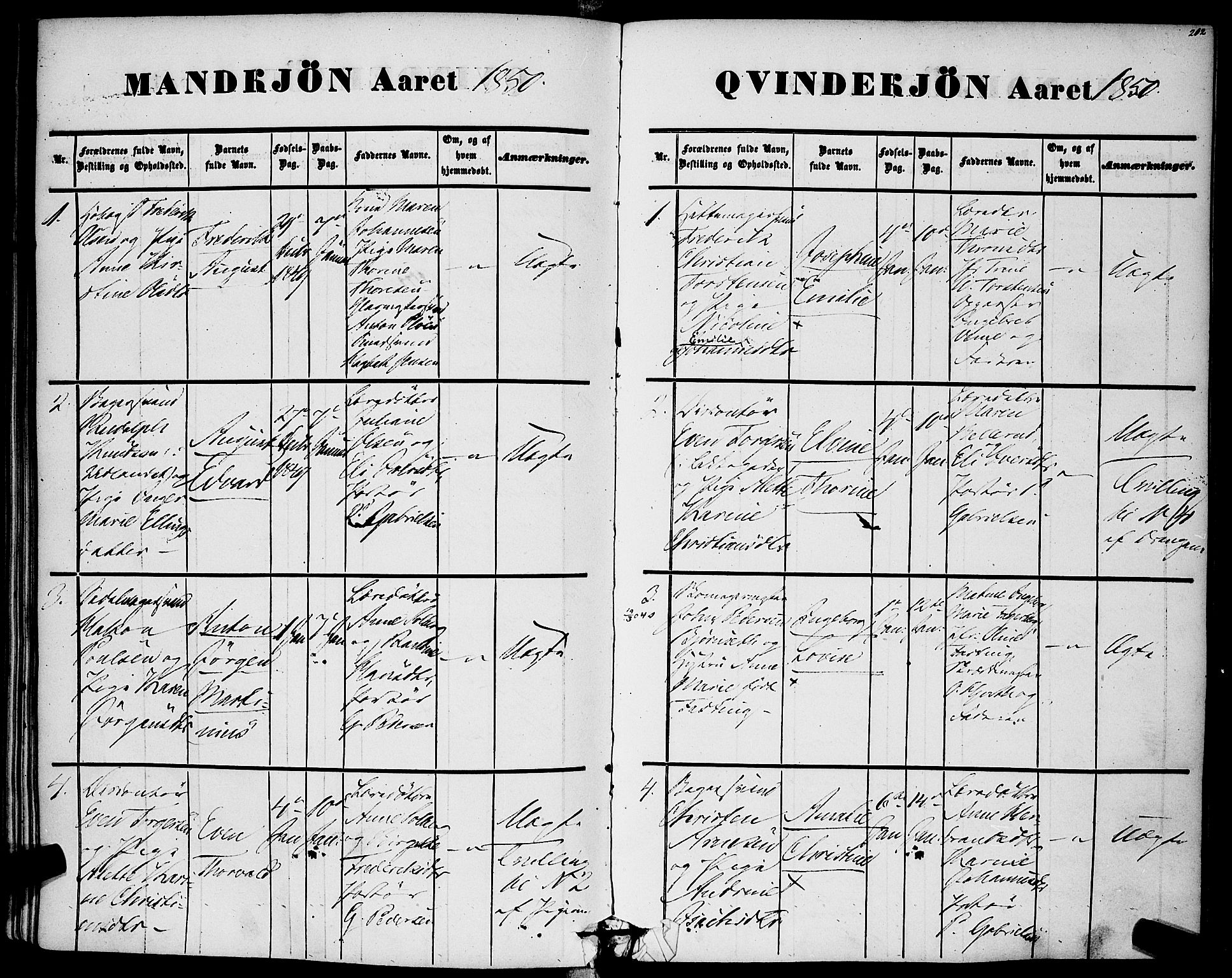 Rikshospitalet prestekontor Kirkebøker, AV/SAO-A-10309b/F/L0003: Parish register (official) no. 3, 1841-1853, p. 212