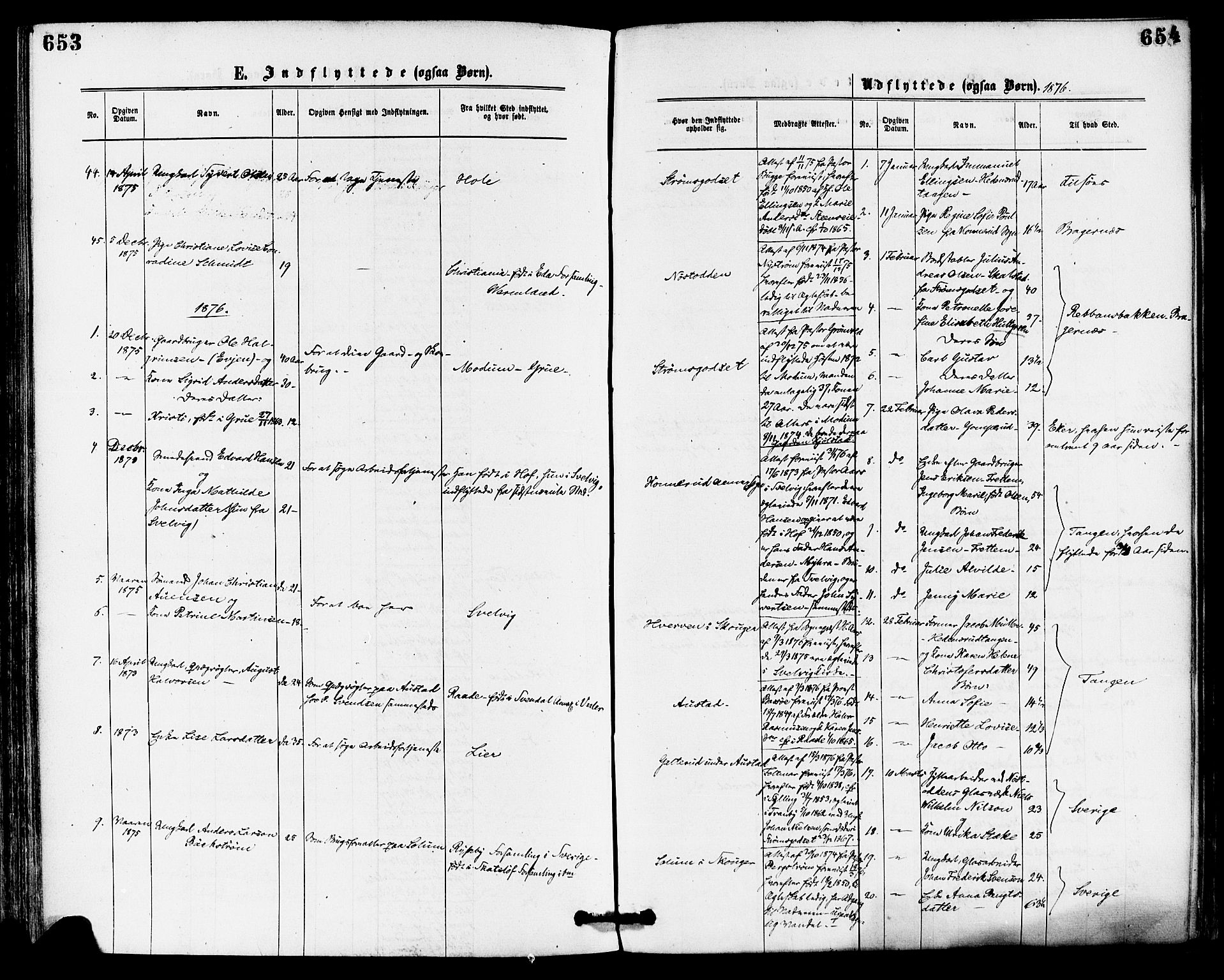 Skoger kirkebøker, AV/SAKO-A-59/F/Fa/L0005: Parish register (official) no. I 5, 1873-1884, p. 653-654