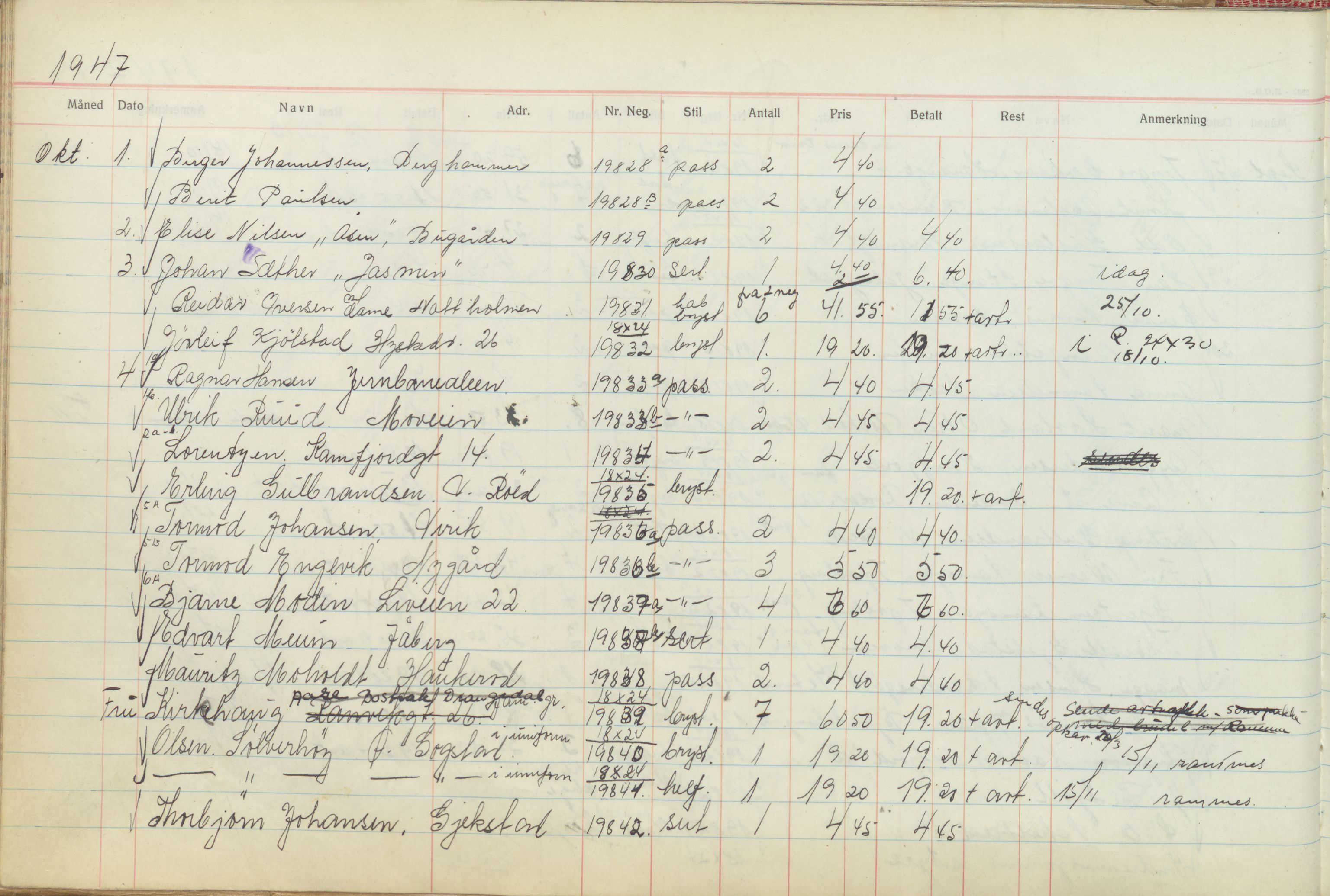 Pa 1494 - Jørgensen, Antonius. Fotograf, VEMU/A-2760/F/Fb, 1927-1984, p. 1203