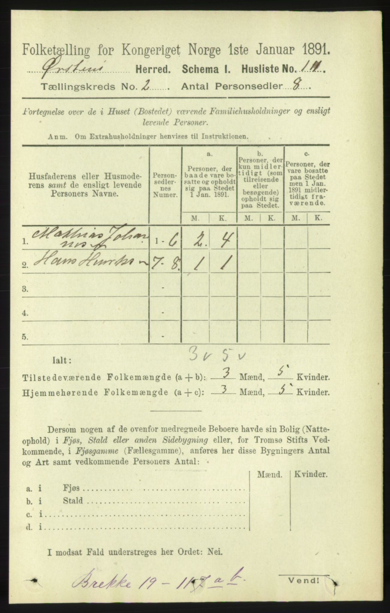 RA, 1891 census for 1520 Ørsta, 1891, p. 479