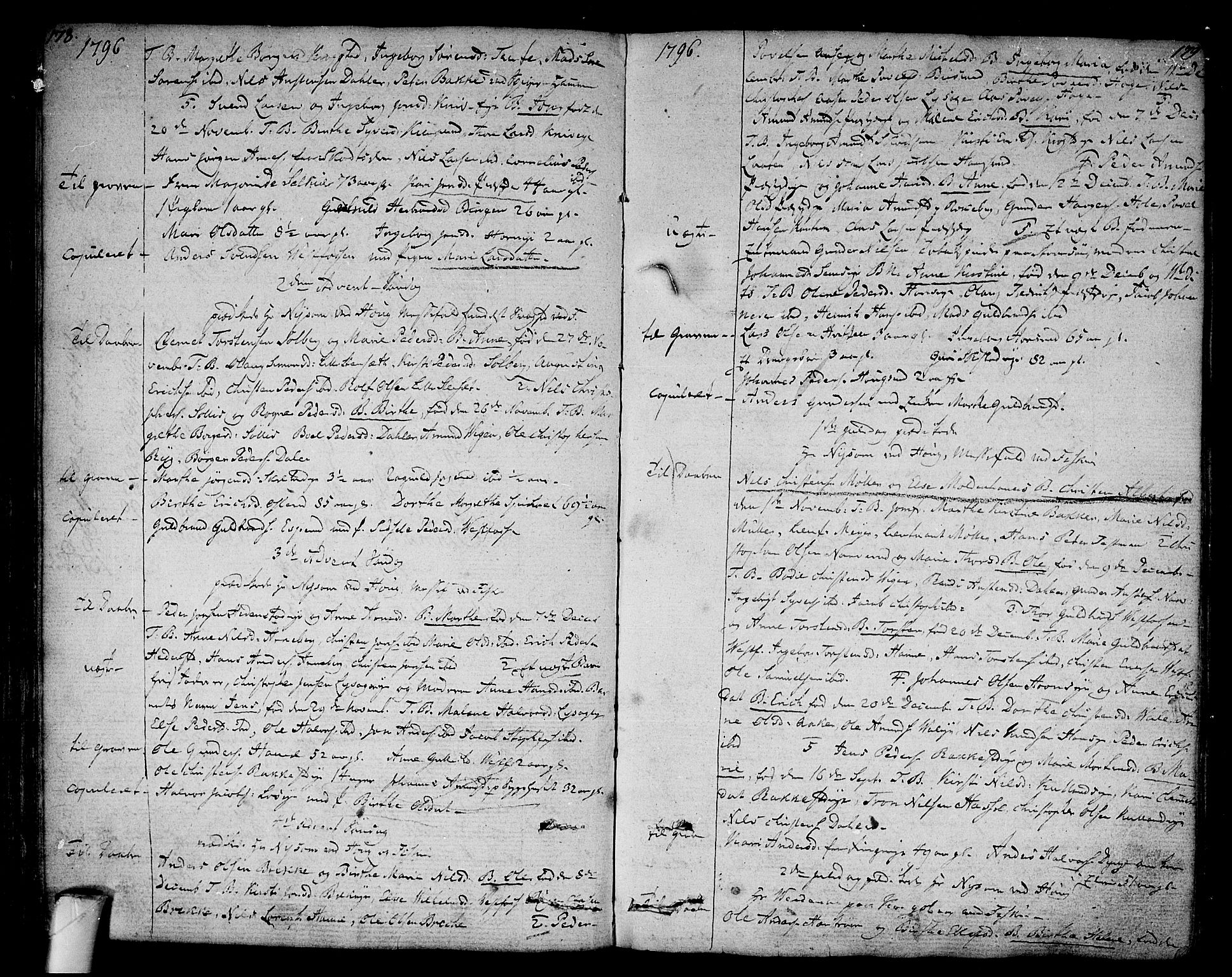 Eiker kirkebøker, SAKO/A-4/F/Fa/L0009: Parish register (official) no. I 9, 1789-1806, p. 178-179