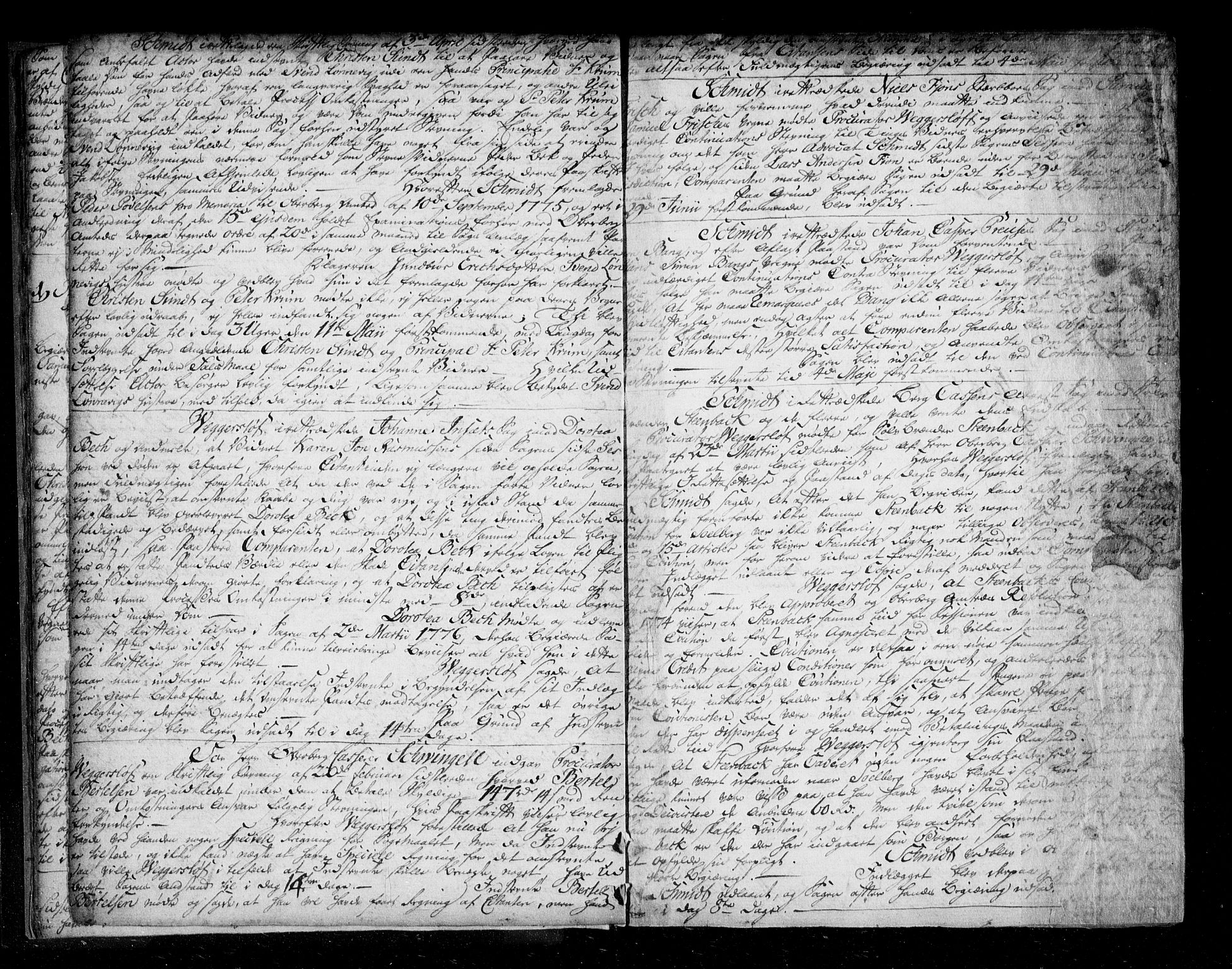 Kongsberg byfogd, AV/SAKO-A-84/F/Fa/L0012: Tingbok, 1776-1784, p. 10