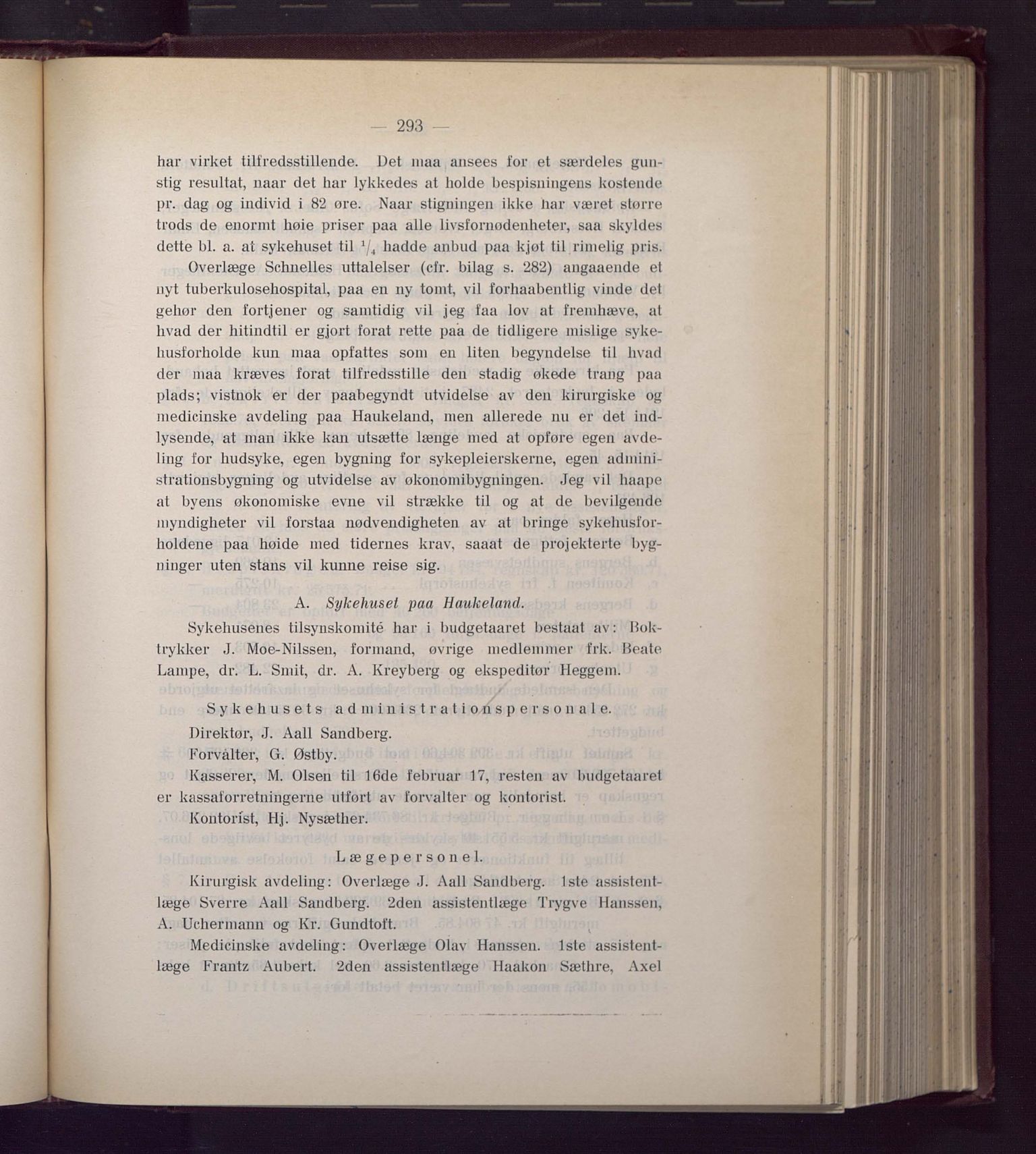 Haukeland Sykehus, Direktøren, BBA/A-2050.04/Æa/L0002: Årsberetninger 1914-1921, 1914-1921, p. 30