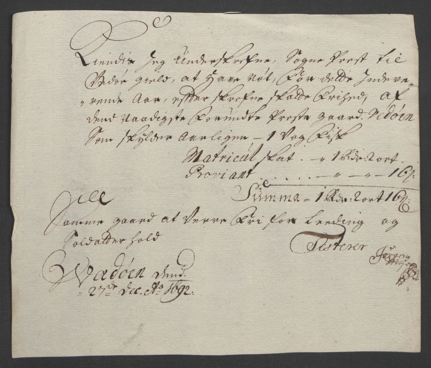 Rentekammeret inntil 1814, Reviderte regnskaper, Fogderegnskap, AV/RA-EA-4092/R55/L3650: Fogderegnskap Romsdal, 1692, p. 183