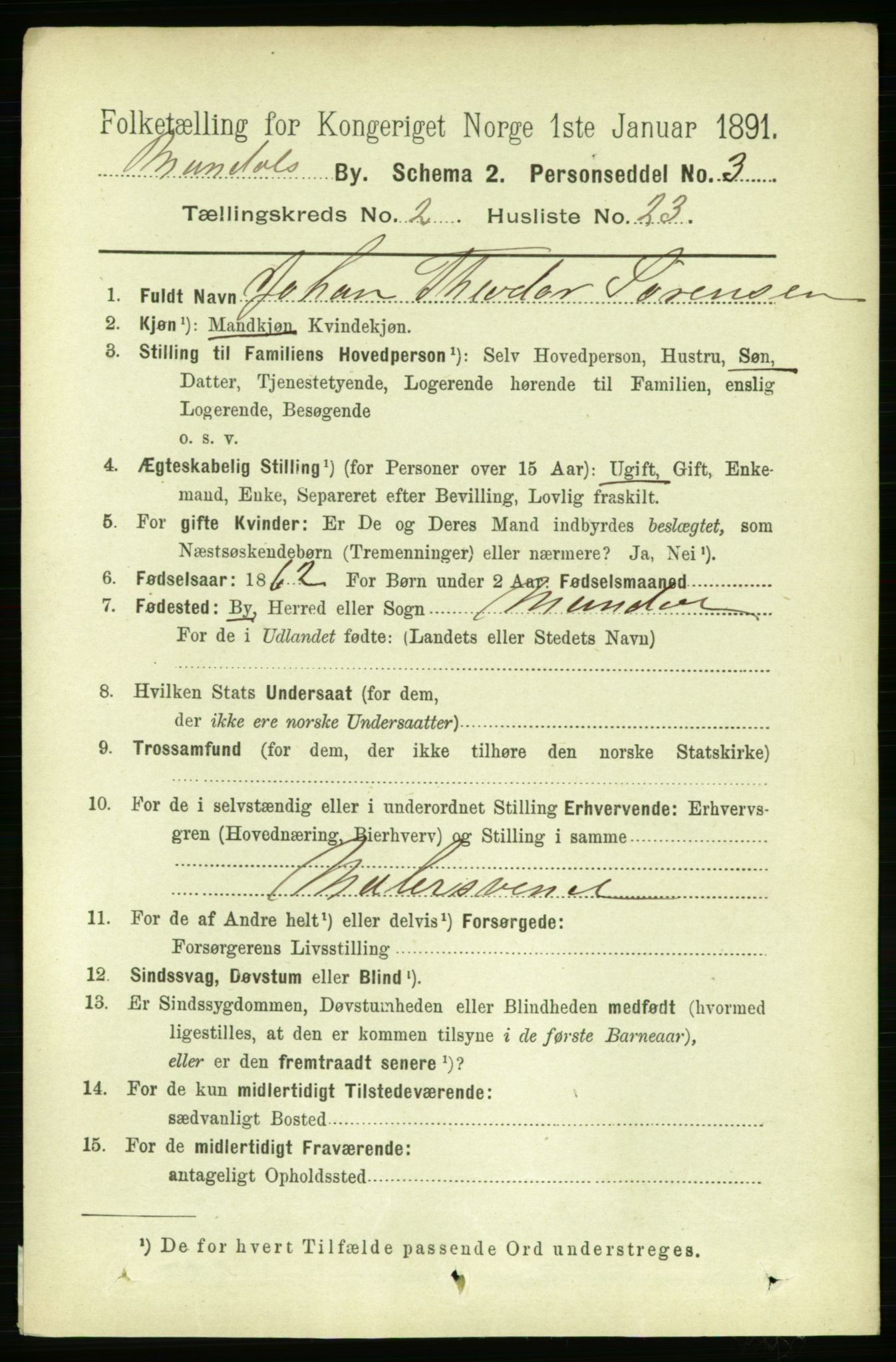 RA, 1891 census for 1002 Mandal, 1891, p. 1610