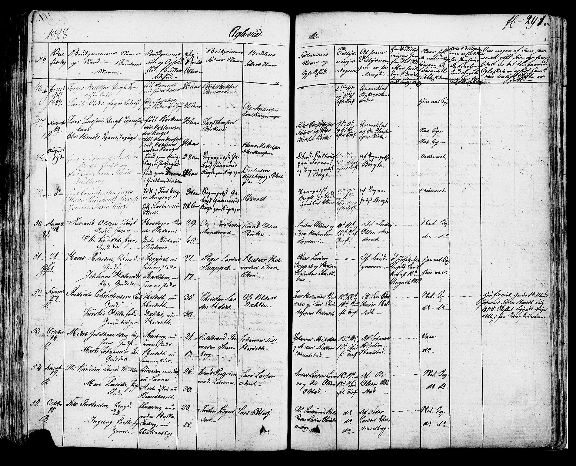 Ringsaker prestekontor, AV/SAH-PREST-014/K/Ka/L0007: Parish register (official) no. 7A, 1826-1837, p. 291