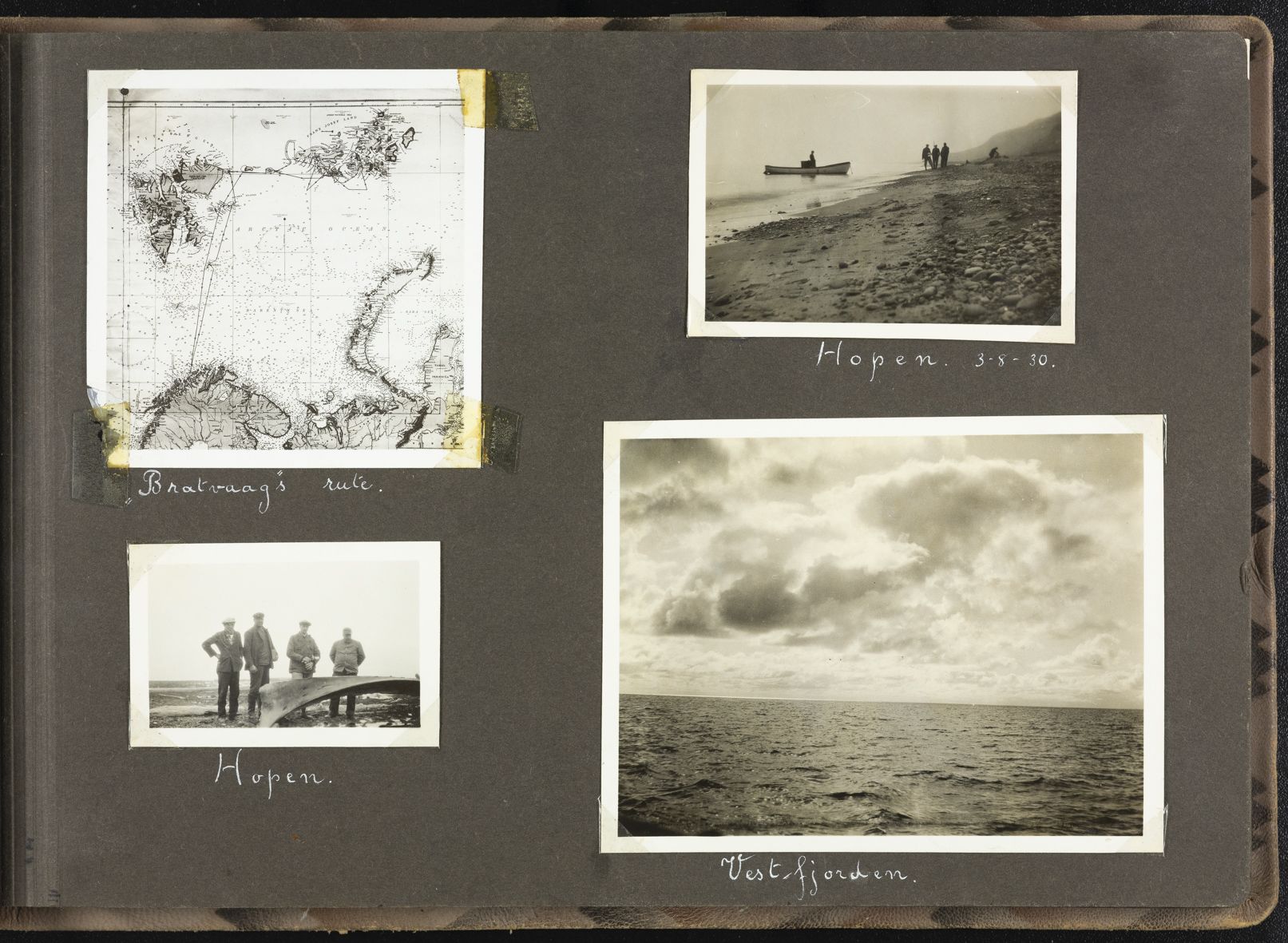 Sørensen, Adolf, AAKS/PA-2238/U/L0002: Fotoalbum fra Bratvaag-ekspedisjonen, 1930, p. 2