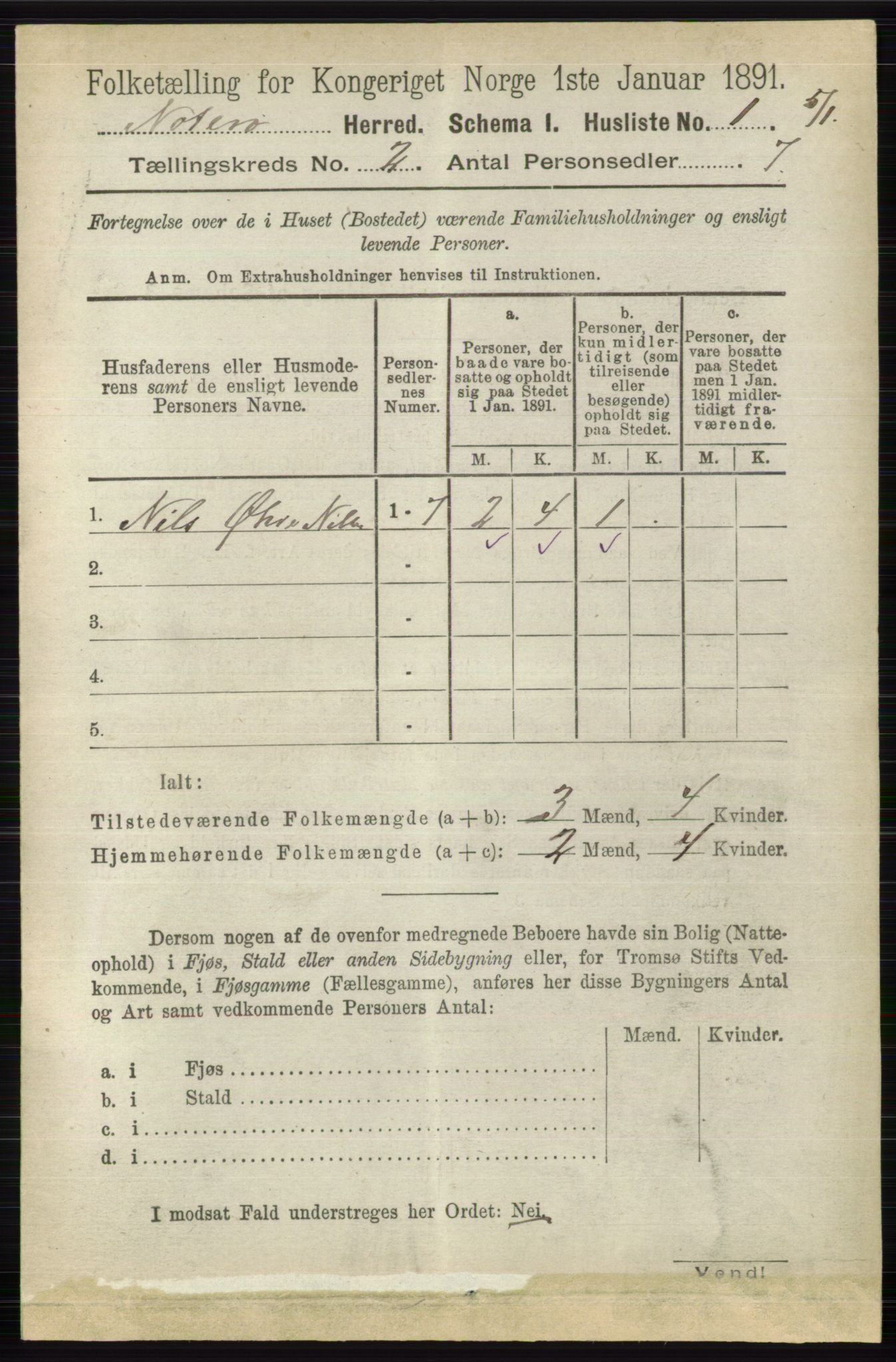 RA, 1891 census for 0722 Nøtterøy, 1891, p. 740