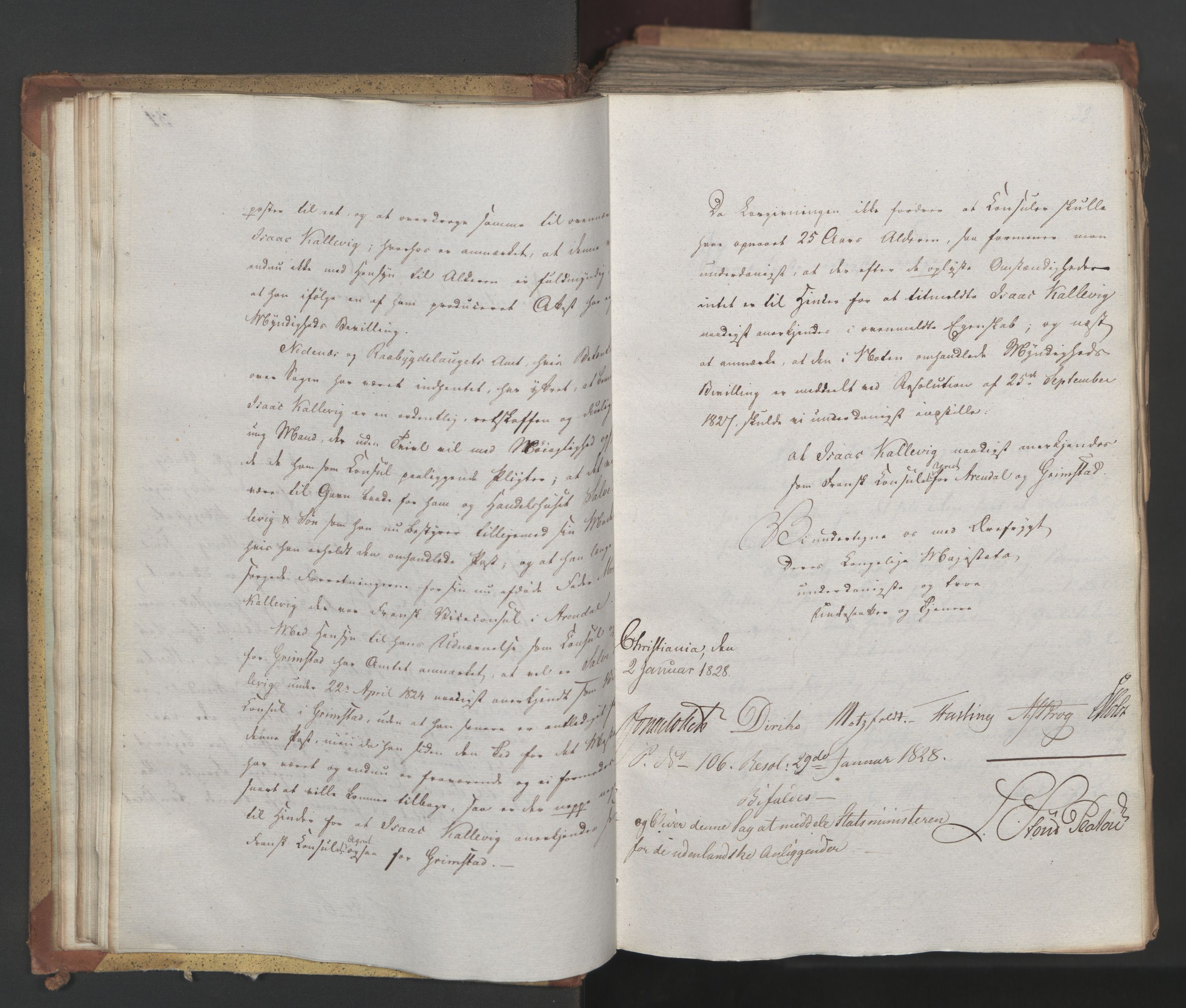 Statsrådsavdelingen i Stockholm, AV/RA-S-1003/D/Da/L0054: Regjeringsinnstillinger nr. 1-230, 1828, p. 36