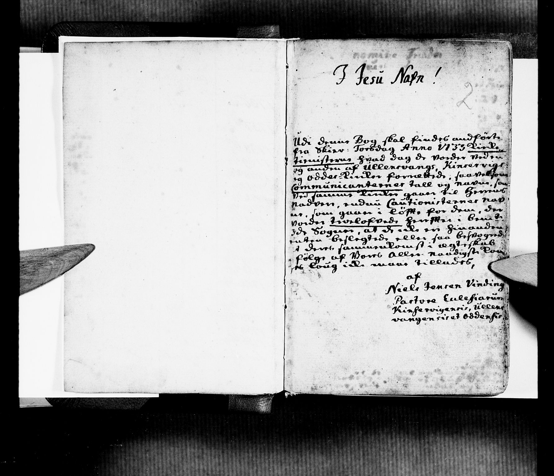 Ullensvang sokneprestembete, SAB/A-78701/H/Haa: Parish register (official) no. A 5, 1733-1758, p. 2