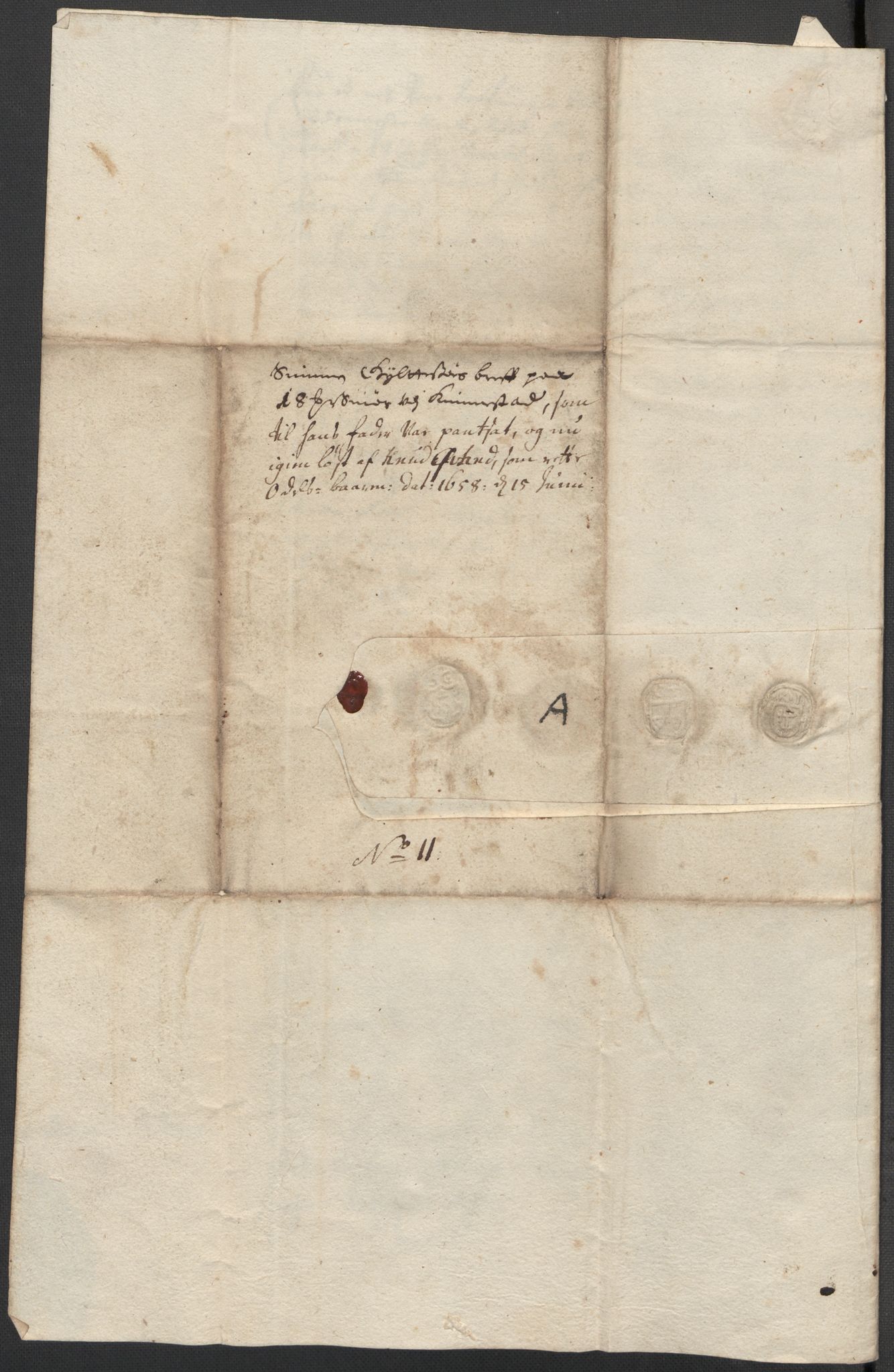 Riksarkivets diplomsamling, RA/EA-5965/F15/L0024: Prestearkiv - Vestfold, 1619-1681, p. 188