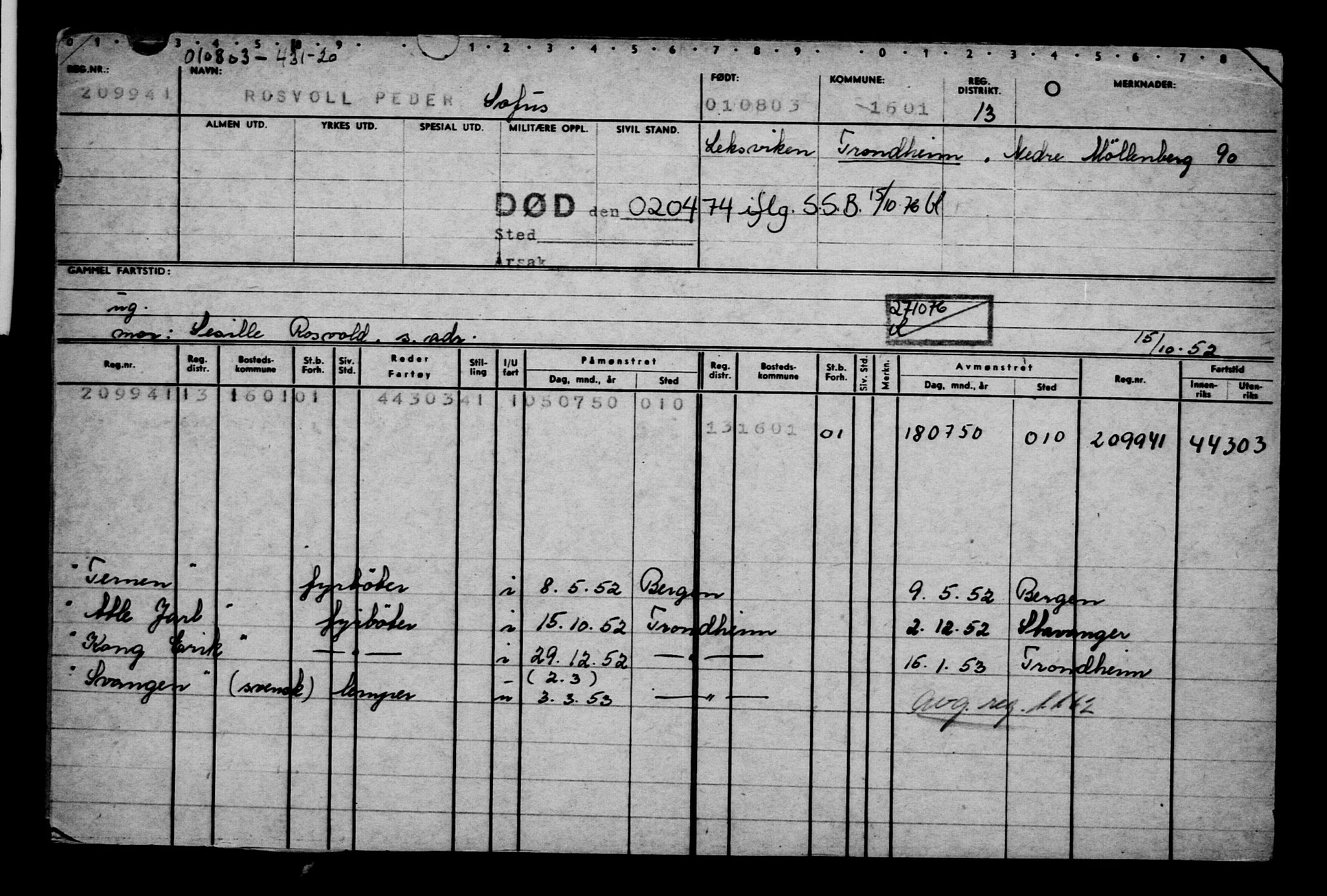 Direktoratet for sjømenn, AV/RA-S-3545/G/Gb/L0050: Hovedkort, 1903, p. 7