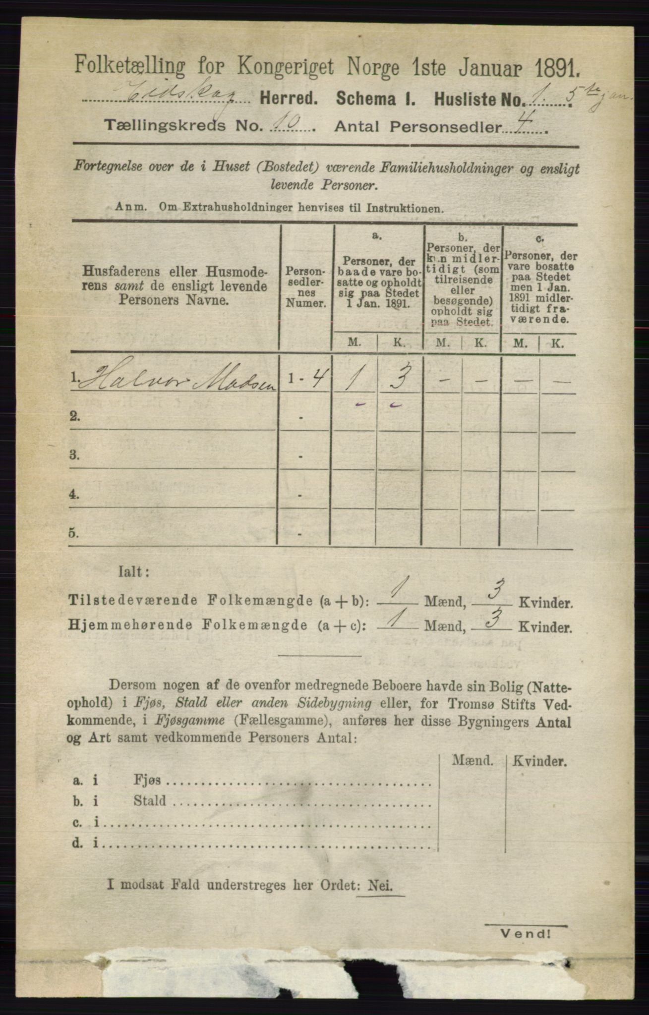 RA, 1891 census for 0420 Eidskog, 1891, p. 6014