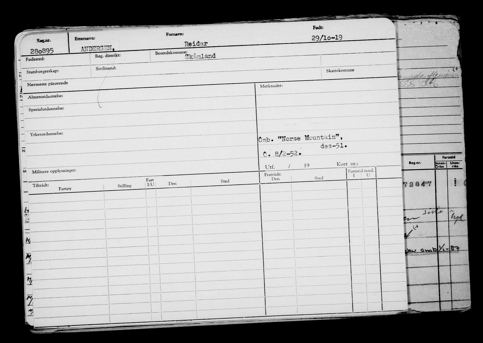 Direktoratet for sjømenn, AV/RA-S-3545/G/Gb/L0173: Hovedkort, 1919, p. 198