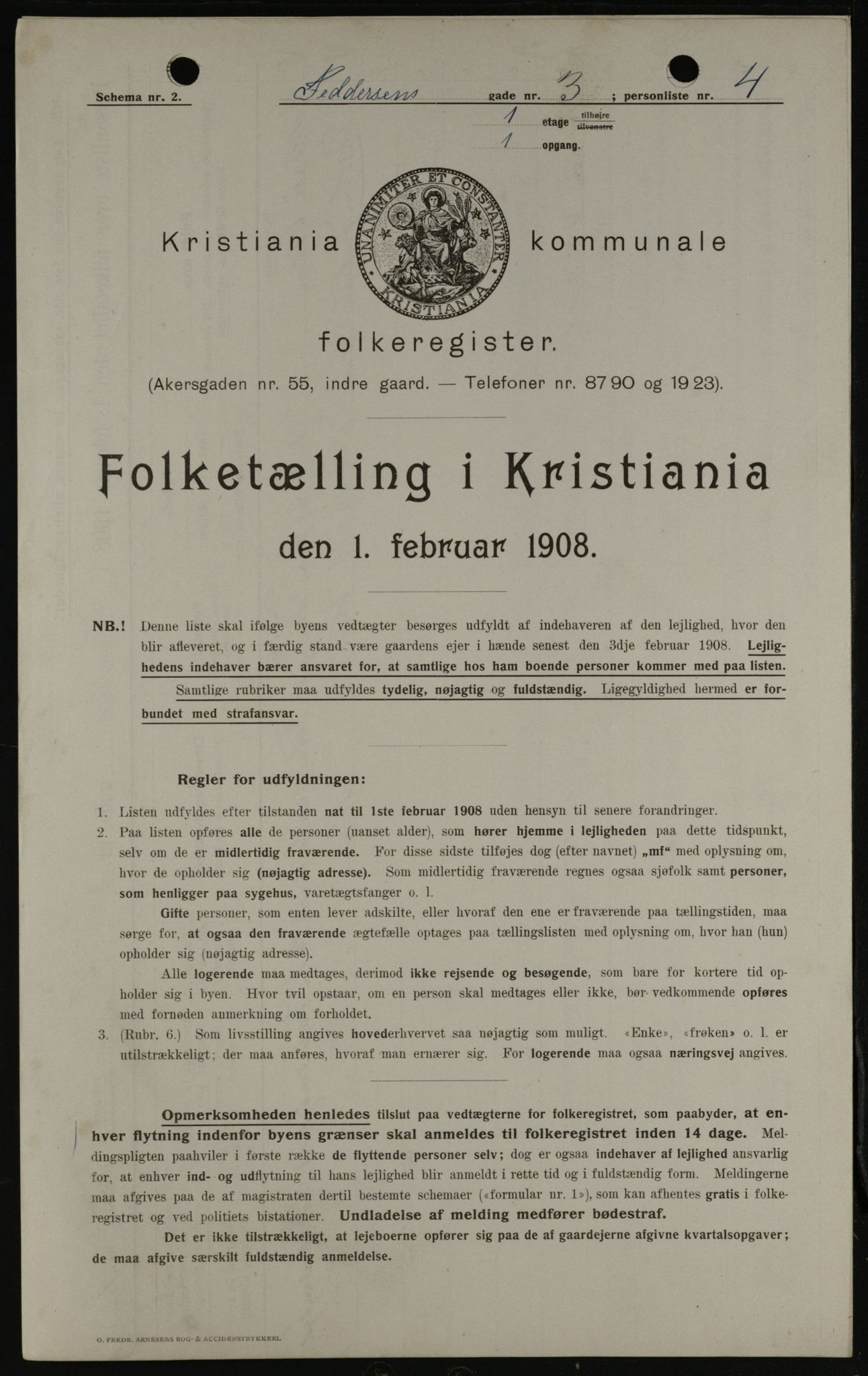 OBA, Municipal Census 1908 for Kristiania, 1908, p. 21835