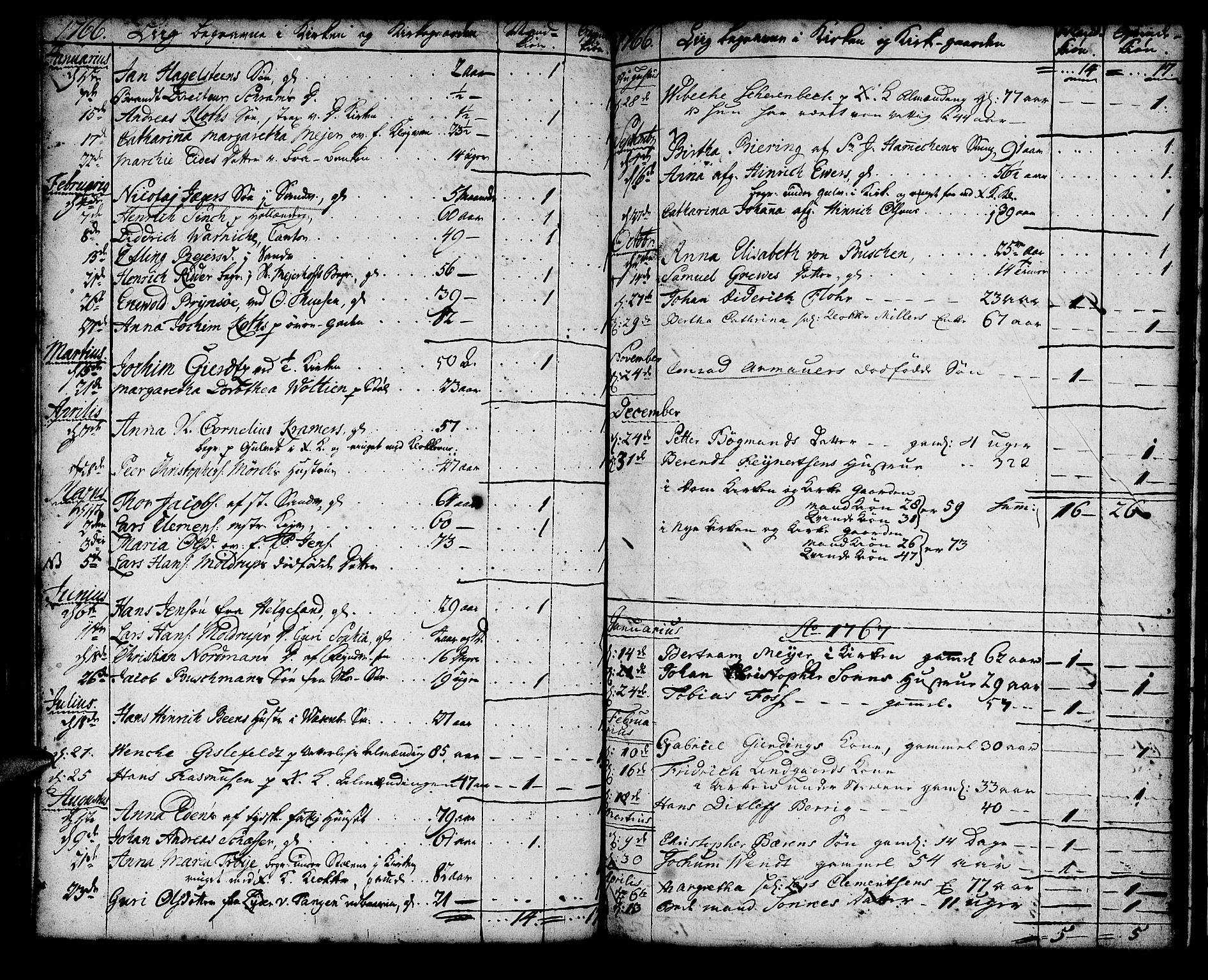 Korskirken sokneprestembete, SAB/A-76101/H/Haa/L0011: Parish register (official) no. A 11, 1731-1785, p. 155