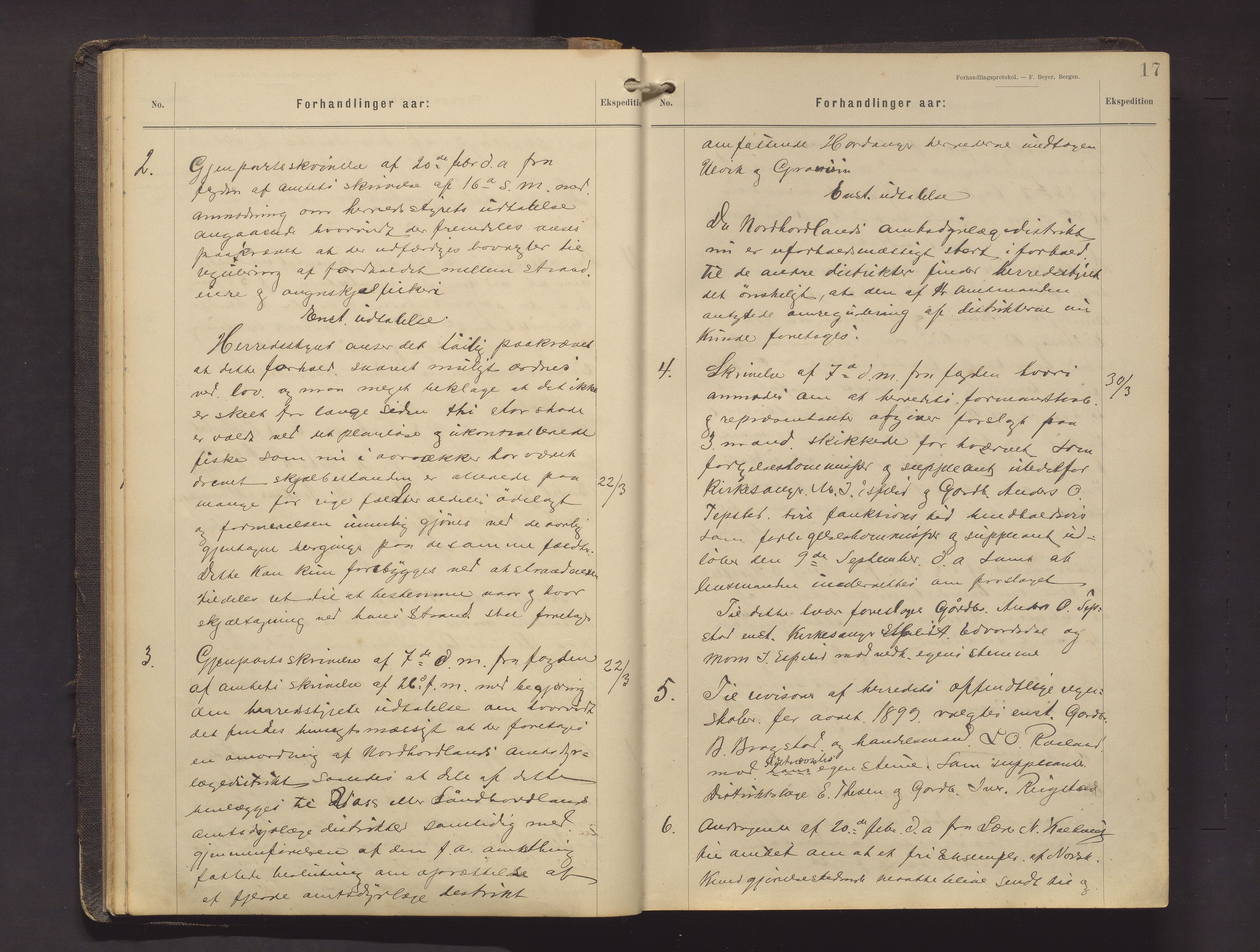 Hamre kommune. Formannskapet, IKAH/1254-021/A/Aa/L0005: Møtebok for formannskap, heradsstyre og soknestyra i Hamre og Åsane, 1899-1909, p. 17