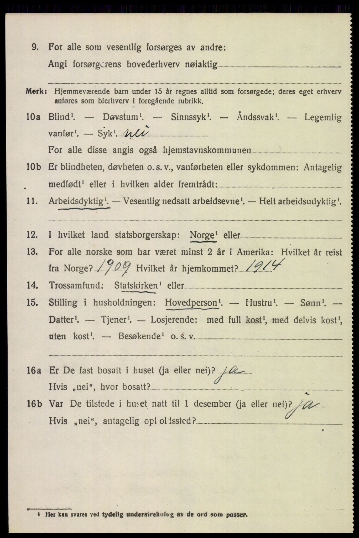 SAH, 1920 census for Elverum, 1920, p. 15569