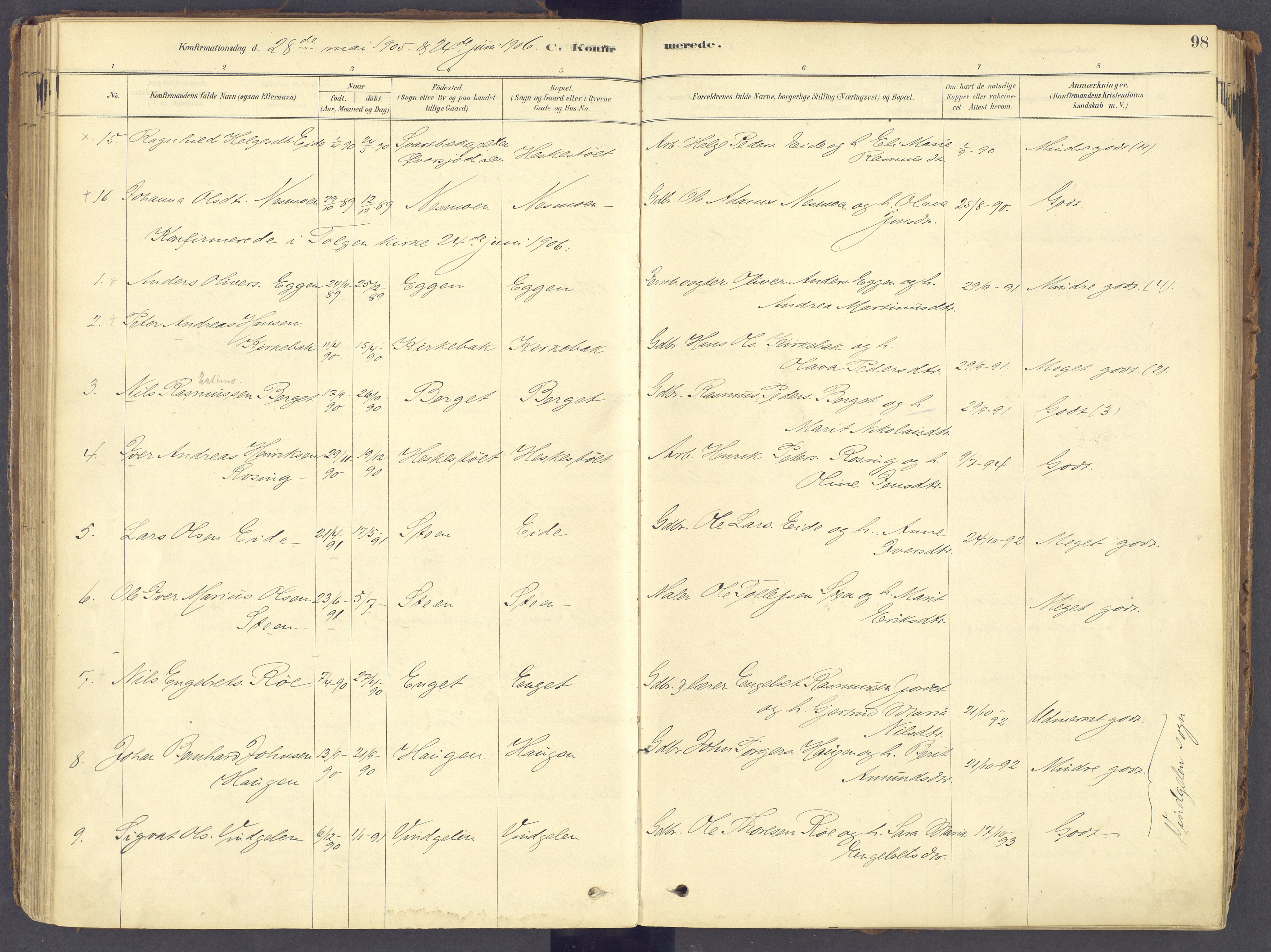 Tolga prestekontor, AV/SAH-PREST-062/K/L0011: Parish register (official) no. 11, 1877-1920, p. 98