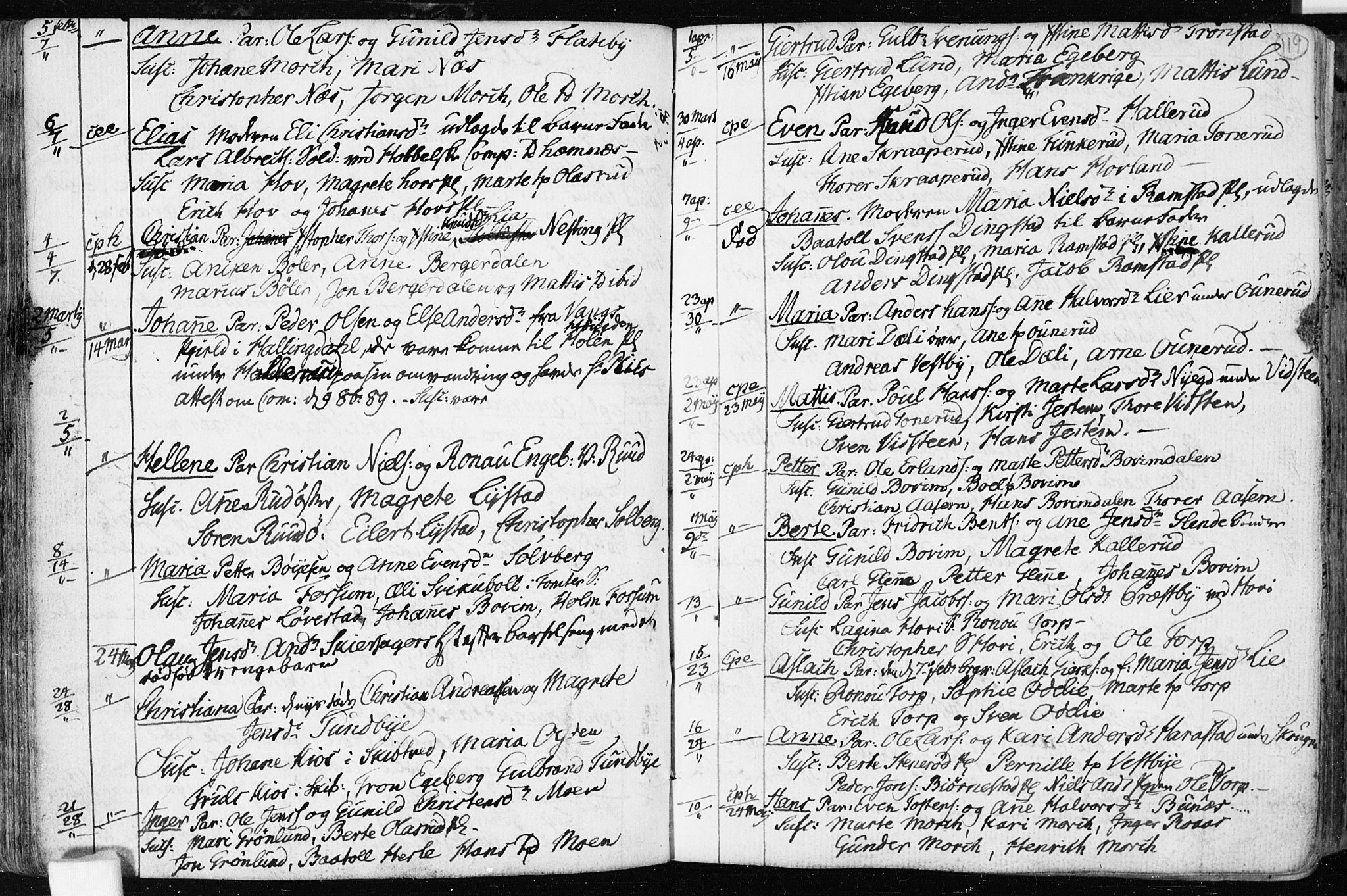 Spydeberg prestekontor Kirkebøker, AV/SAO-A-10924/F/Fa/L0003: Parish register (official) no. I 3, 1778-1814, p. 119