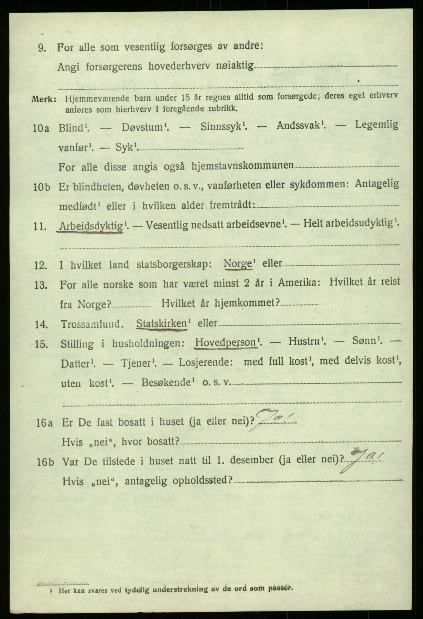 SAB, 1920 census for Askvoll, 1920, p. 5935