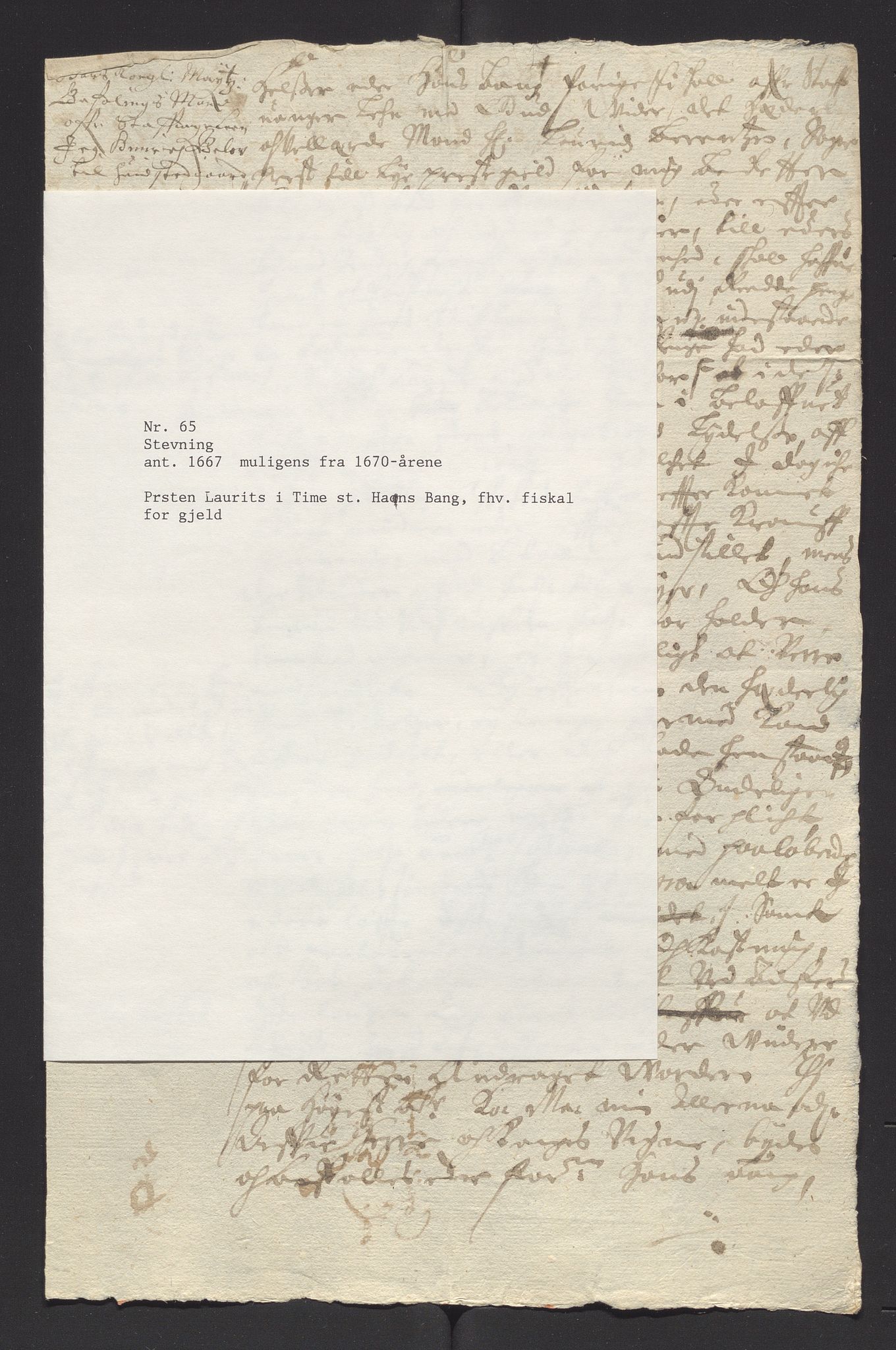 Stavanger len, AV/SAST-A-101870/Ob/L0041: Diverse, 1667-1670, p. 38