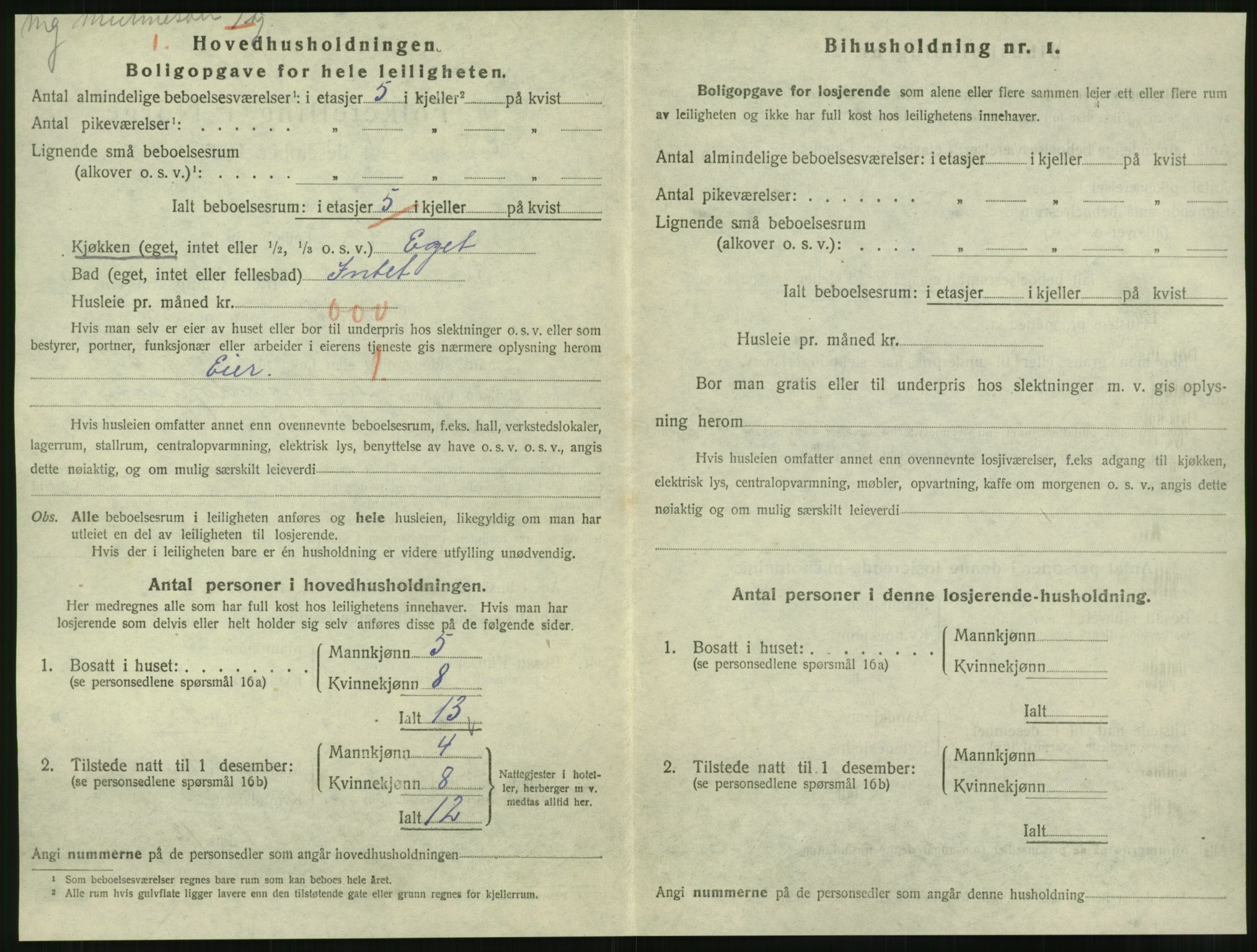 SAT, 1920 census for Steinkjer, 1920, p. 1983