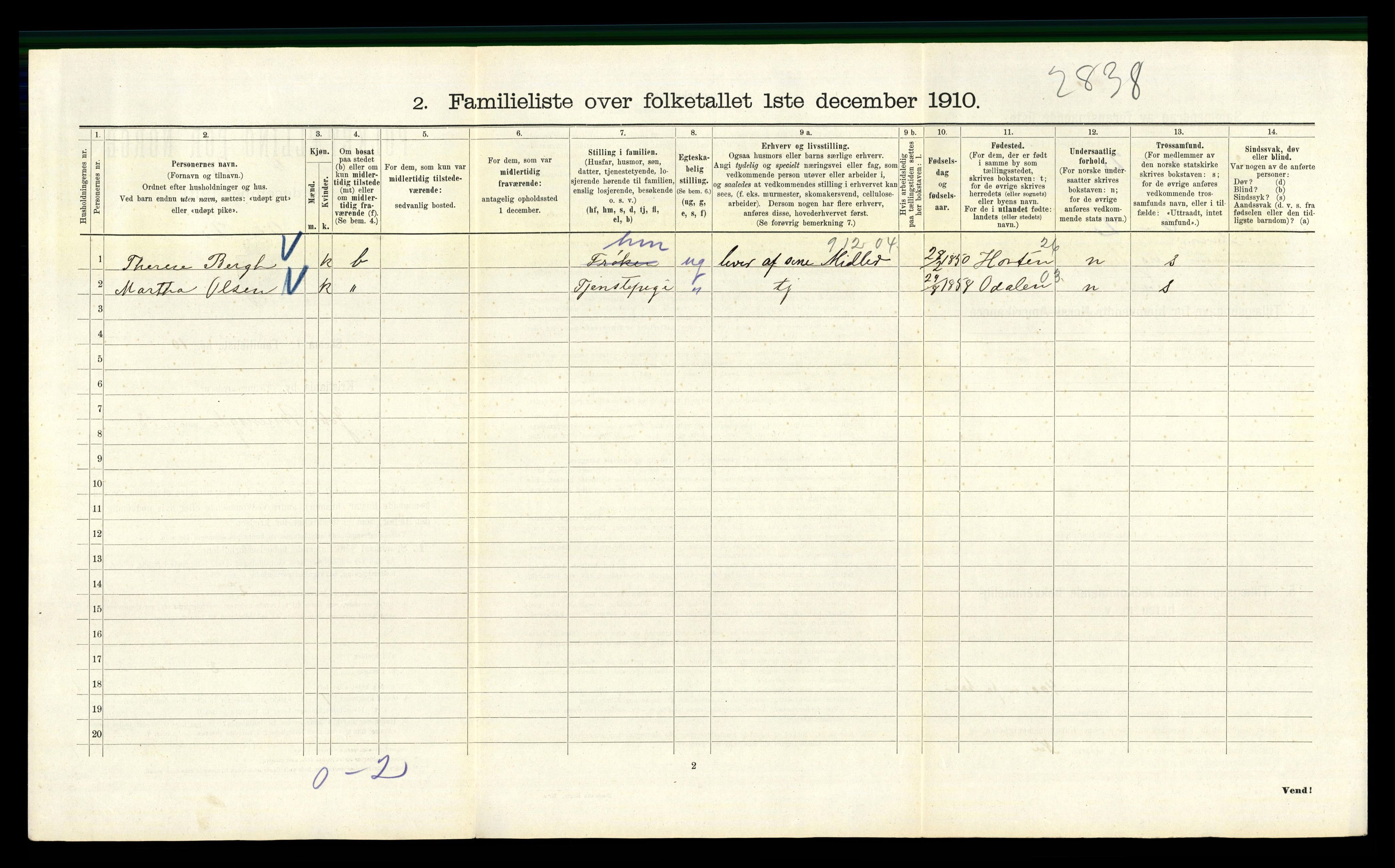 RA, 1910 census for Kristiania, 1910, p. 46236