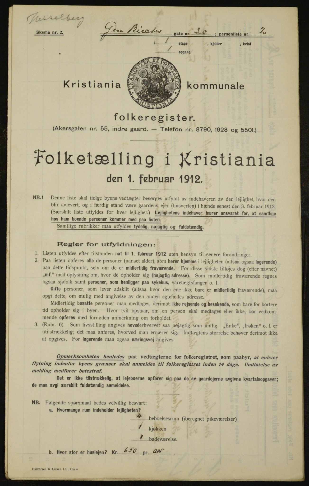 OBA, Municipal Census 1912 for Kristiania, 1912, p. 28903