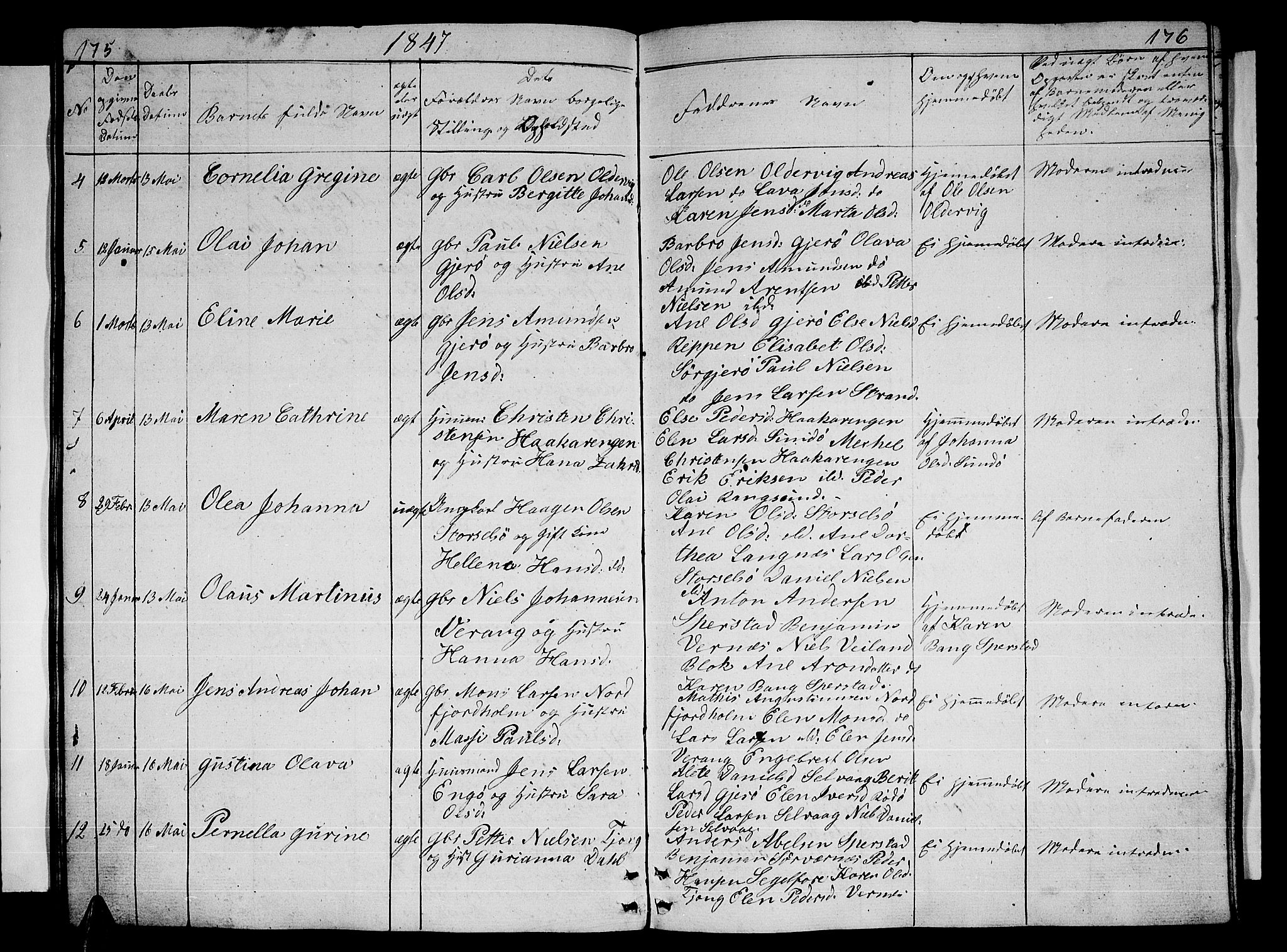 Ministerialprotokoller, klokkerbøker og fødselsregistre - Nordland, AV/SAT-A-1459/841/L0618: Parish register (copy) no. 841C02, 1833-1855, p. 175-176