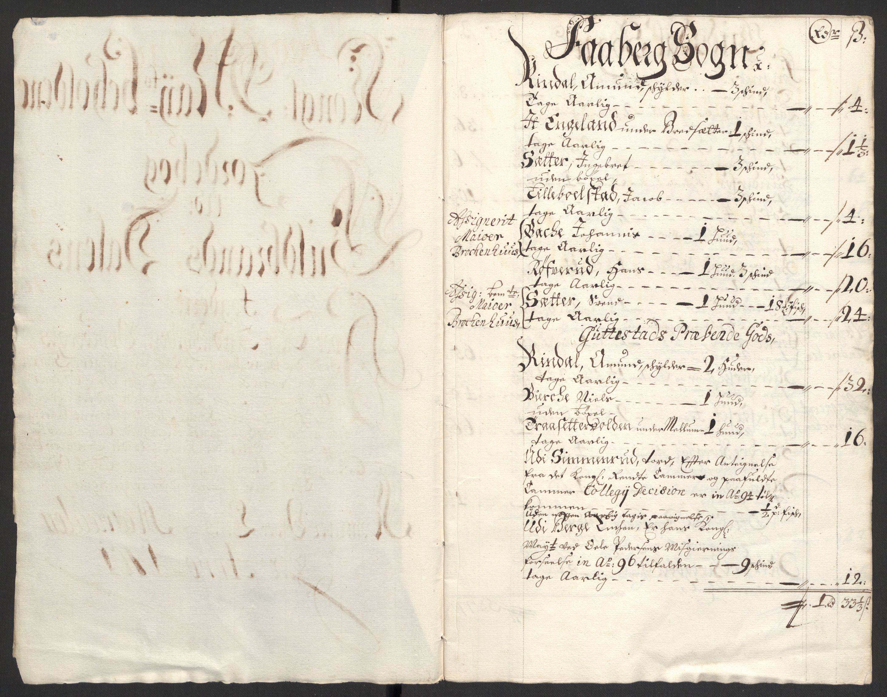 Rentekammeret inntil 1814, Reviderte regnskaper, Fogderegnskap, RA/EA-4092/R17/L1174: Fogderegnskap Gudbrandsdal, 1701, p. 27