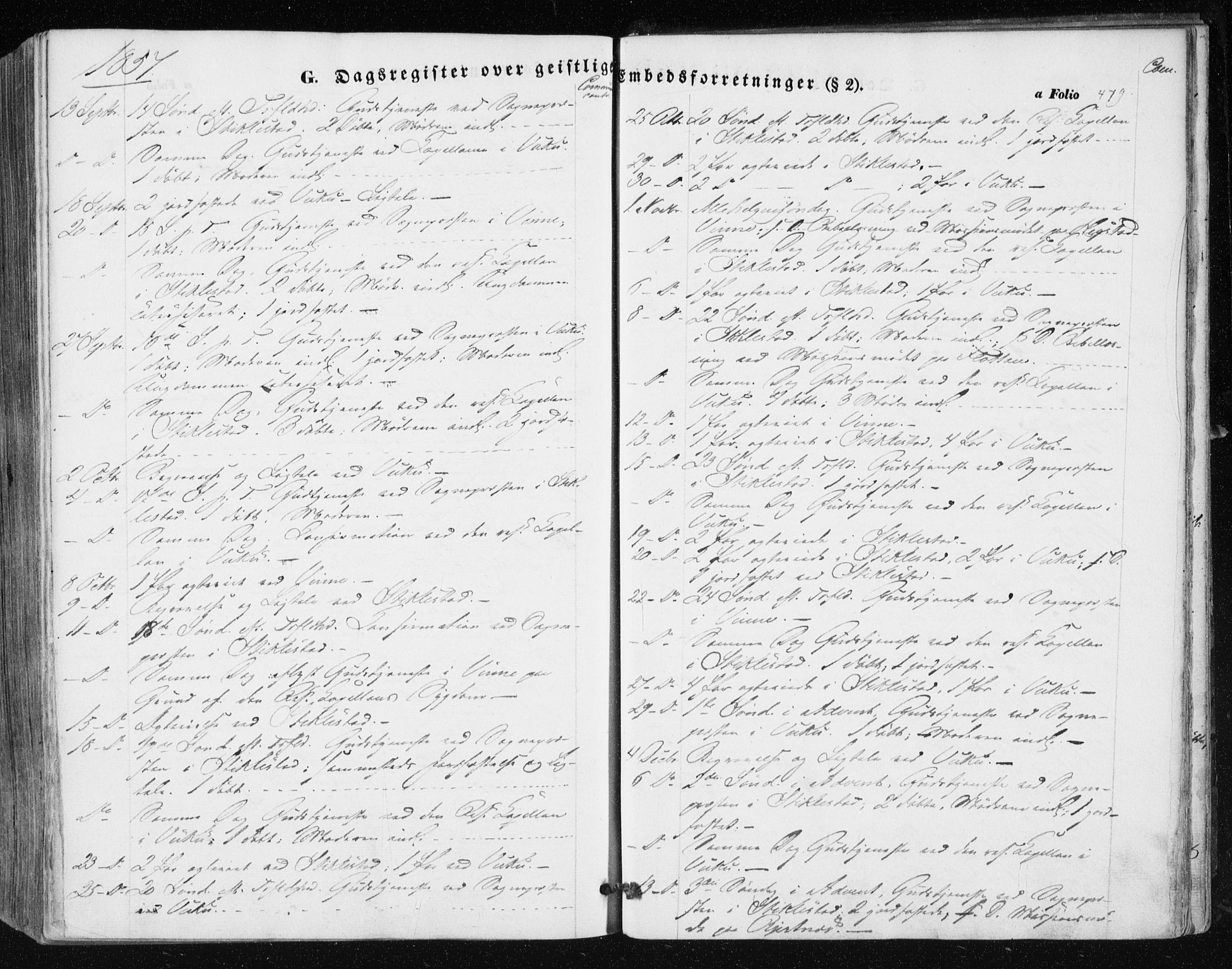 Ministerialprotokoller, klokkerbøker og fødselsregistre - Nord-Trøndelag, SAT/A-1458/723/L0240: Parish register (official) no. 723A09, 1852-1860, p. 479