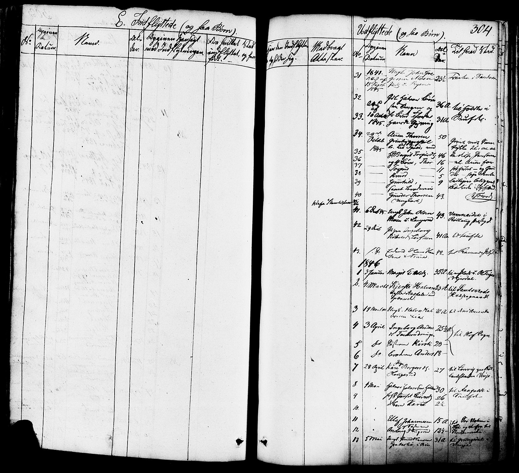 Heddal kirkebøker, AV/SAKO-A-268/F/Fa/L0006: Parish register (official) no. I 6, 1837-1854, p. 304