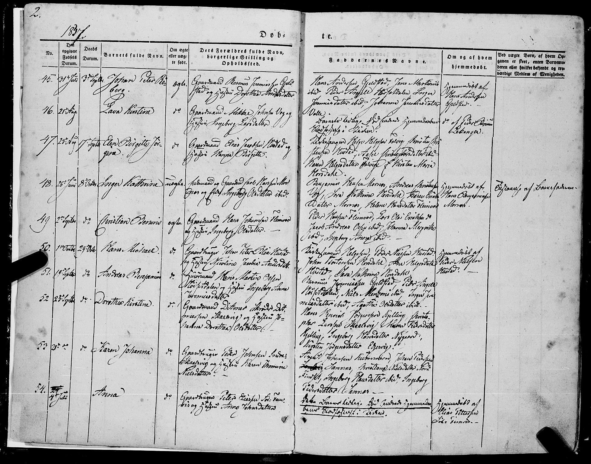 Ministerialprotokoller, klokkerbøker og fødselsregistre - Nordland, SAT/A-1459/805/L0097: Parish register (official) no. 805A04, 1837-1861, p. 2