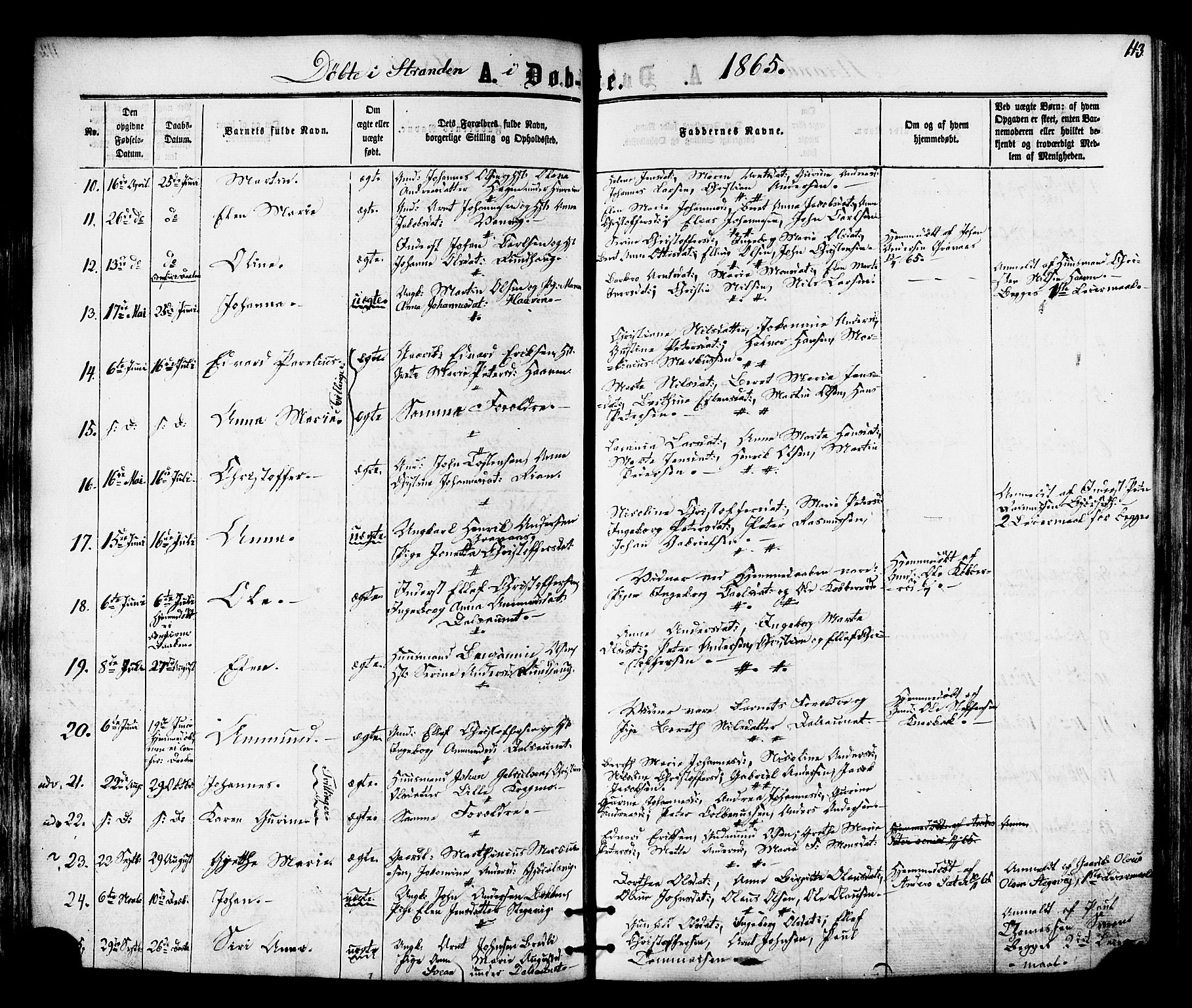 Ministerialprotokoller, klokkerbøker og fødselsregistre - Nord-Trøndelag, AV/SAT-A-1458/701/L0009: Parish register (official) no. 701A09 /2, 1864-1882, p. 113