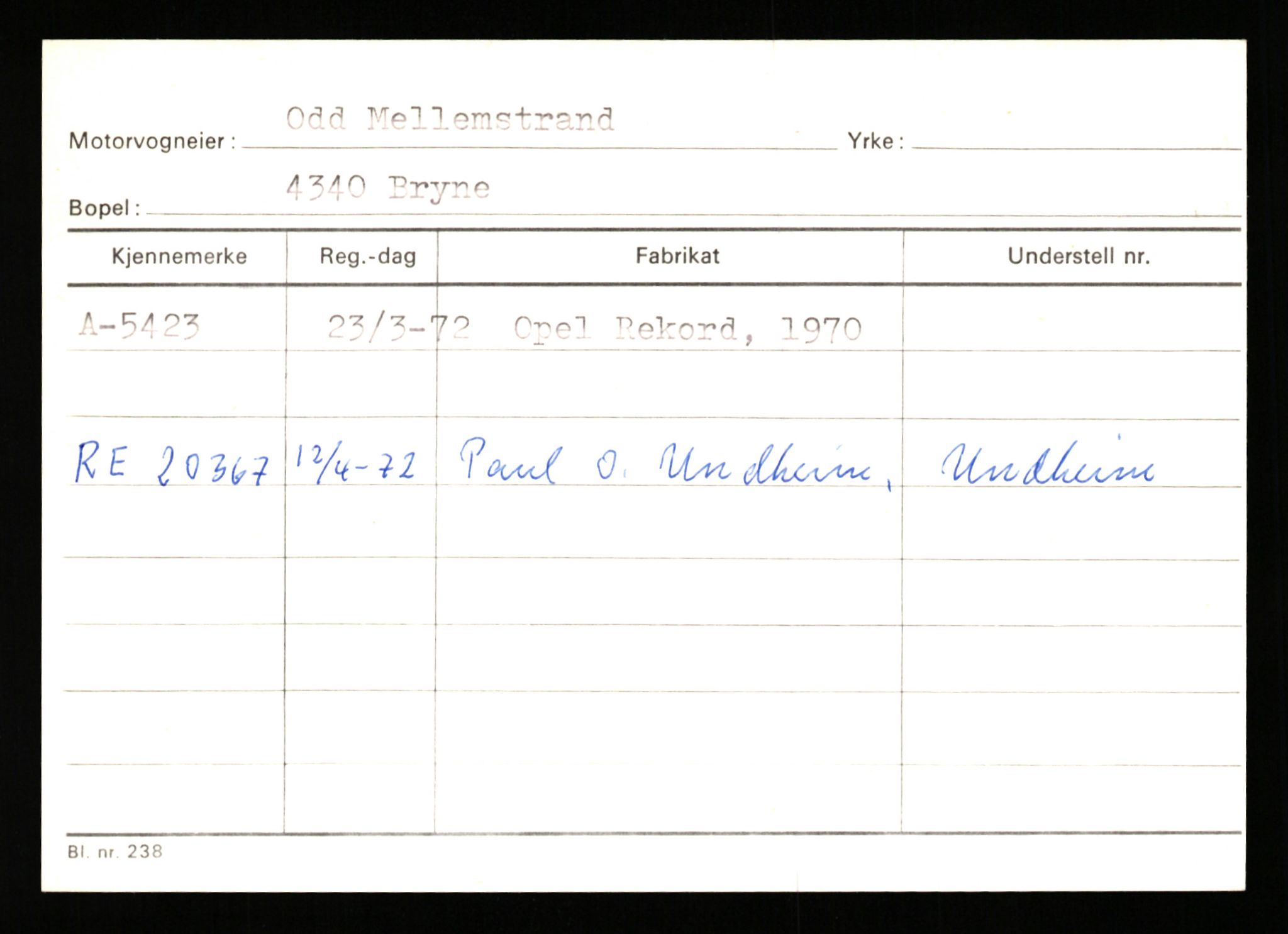 Stavanger trafikkstasjon, AV/SAST-A-101942/0/G/L0001: Registreringsnummer: 0 - 5782, 1930-1971, p. 3215