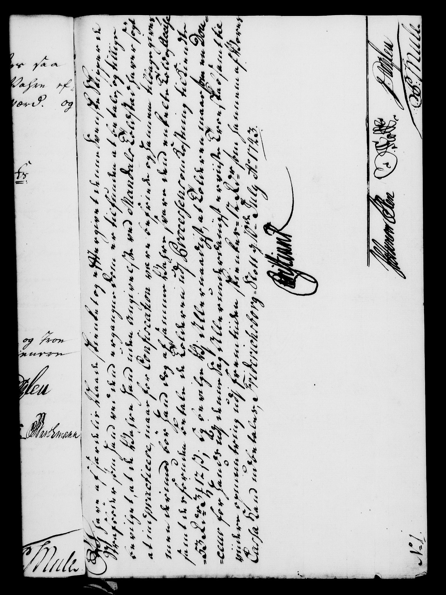 Rentekammeret, Kammerkanselliet, RA/EA-3111/G/Gf/Gfa/L0026: Norsk relasjons- og resolusjonsprotokoll (merket RK 52.26), 1743, p. 443