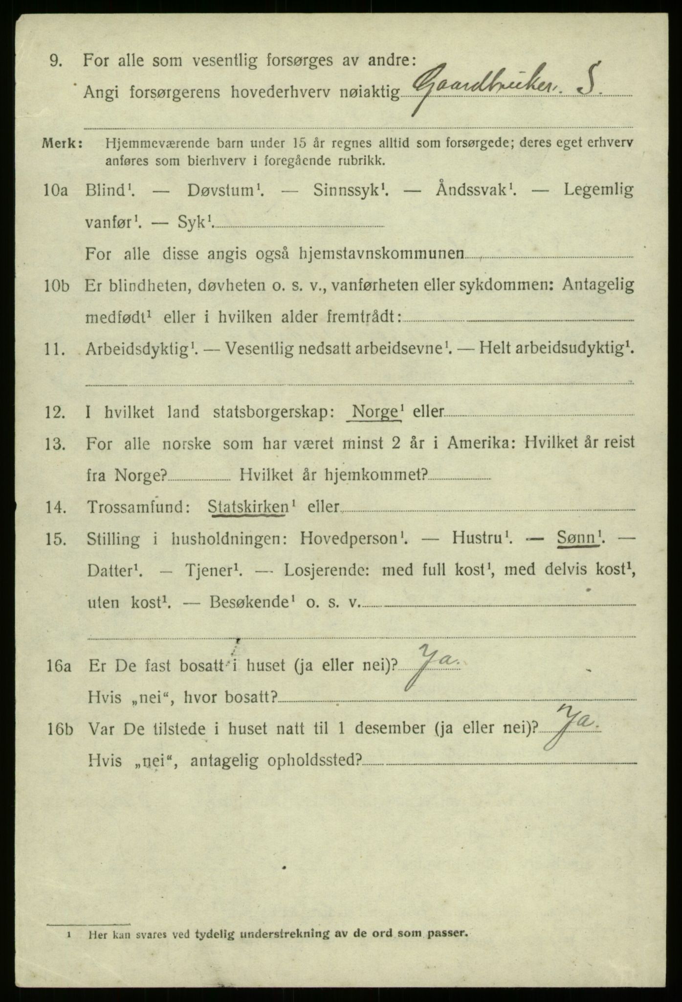 SAB, 1920 census for Davik, 1920, p. 1200