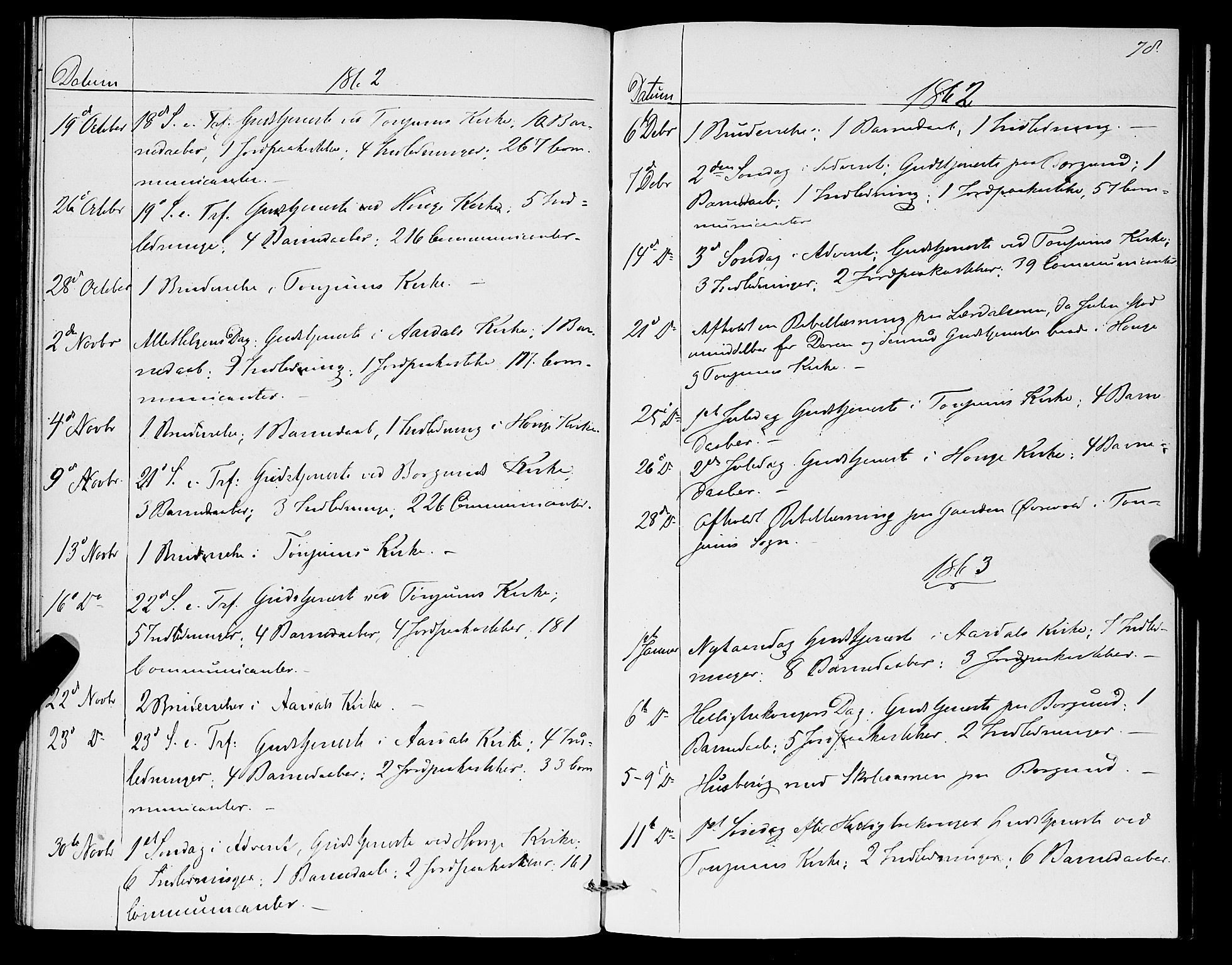 Lærdal sokneprestembete, AV/SAB-A-81201: Parish register (official) no. A 17, 1851-1877, p. 78