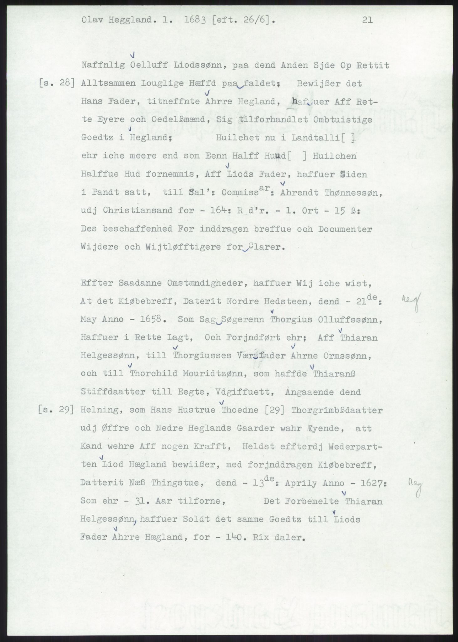 Samlinger til kildeutgivelse, Diplomavskriftsamlingen, AV/RA-EA-4053/H/Ha, p. 1528